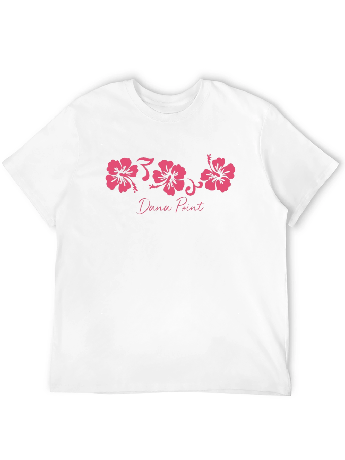 Black Dana Point Hibiscus Flower T-Shirt view 12