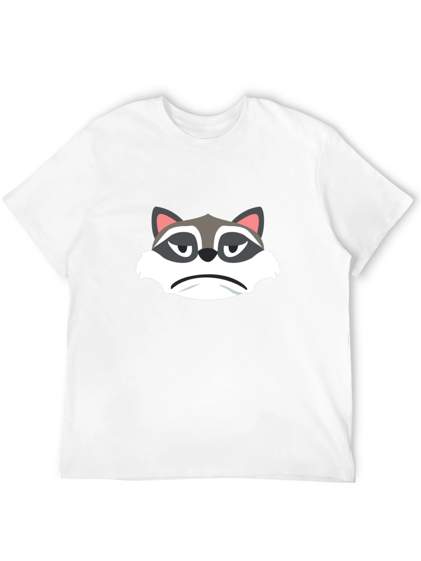 Black Grumpy Raccoon Graphic Tee - Soft Black Cotton view 12