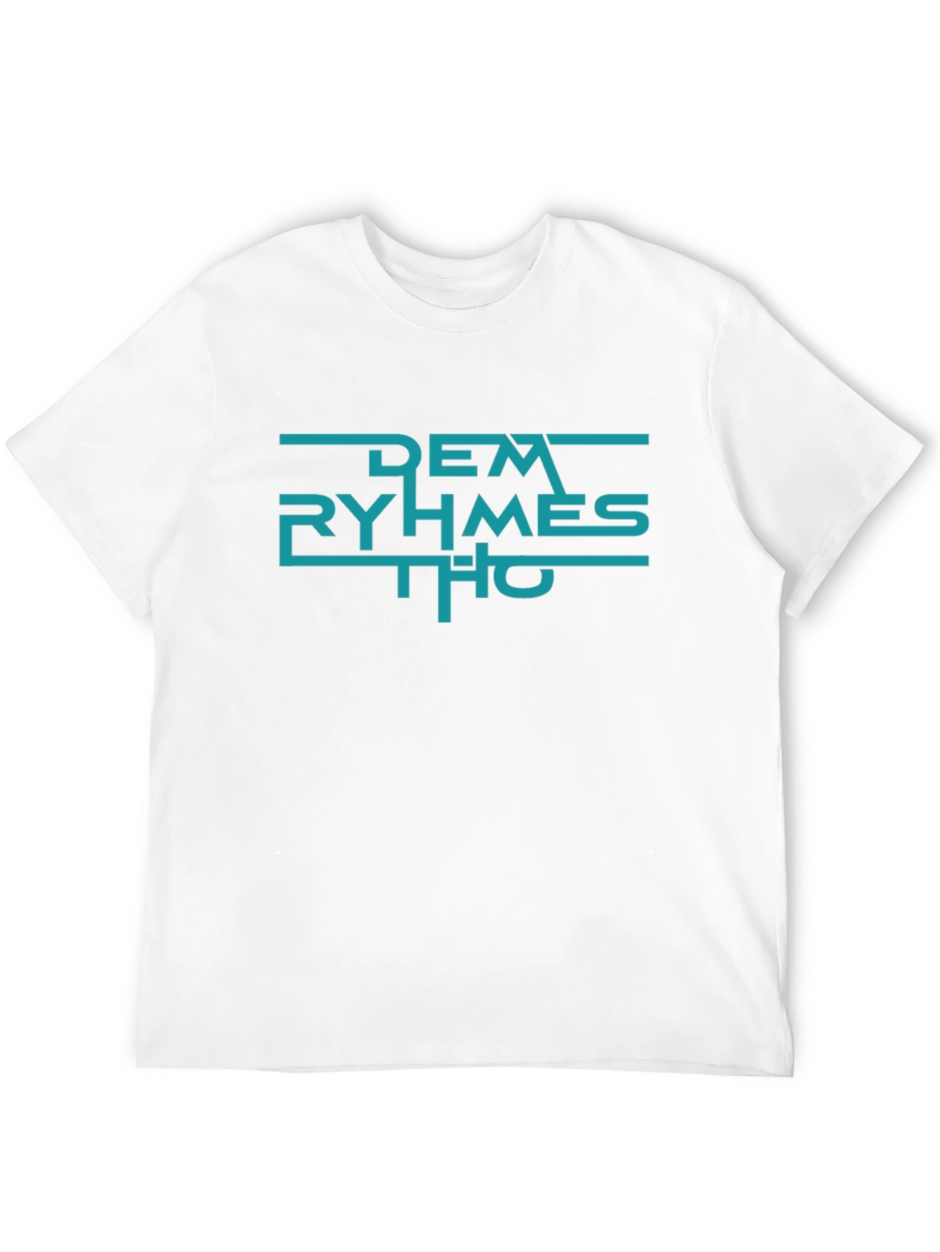 Black Dem Ryhmes Tho Black T-Shirt - Urban Graphic Tee view 12