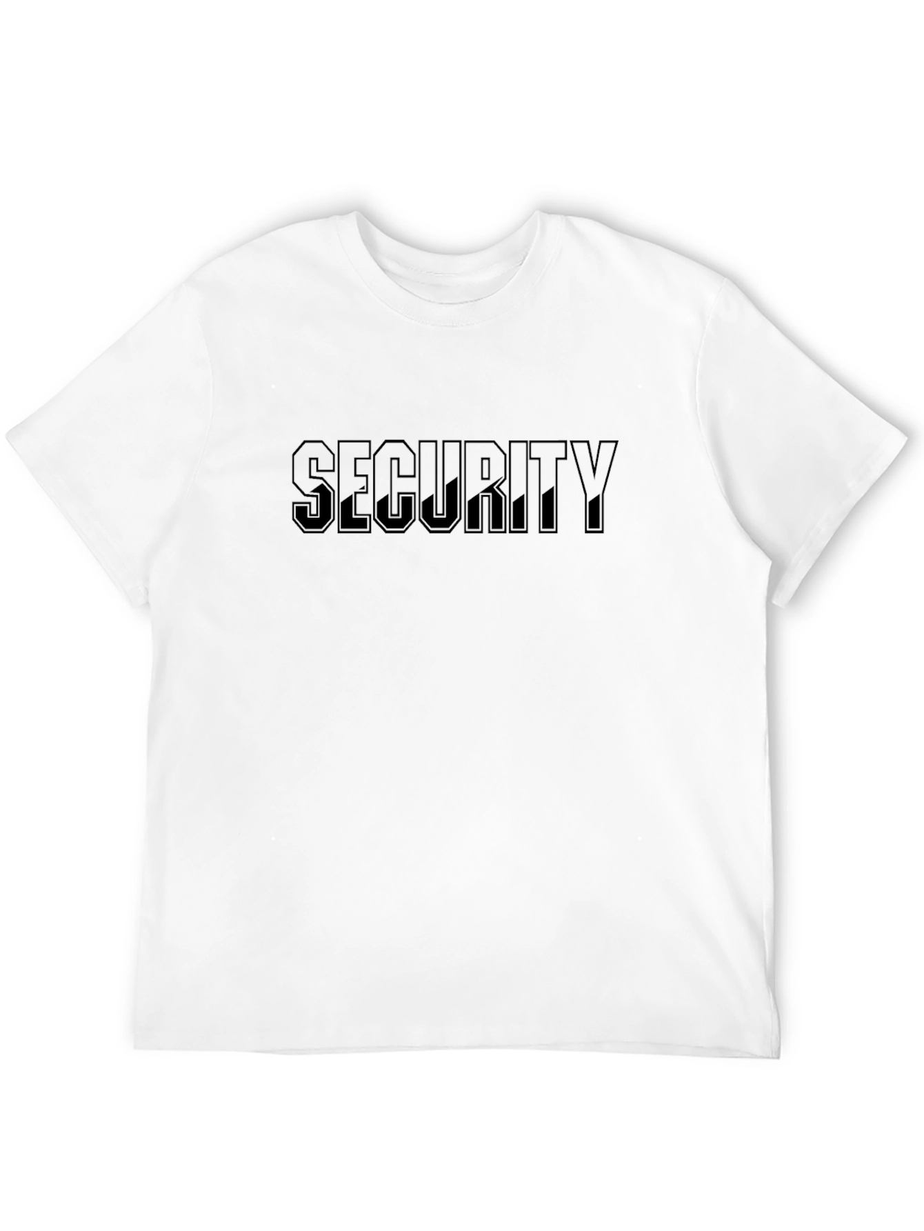Black Men's Black "SECURITY" Crew Neck T-Shirt view 12
