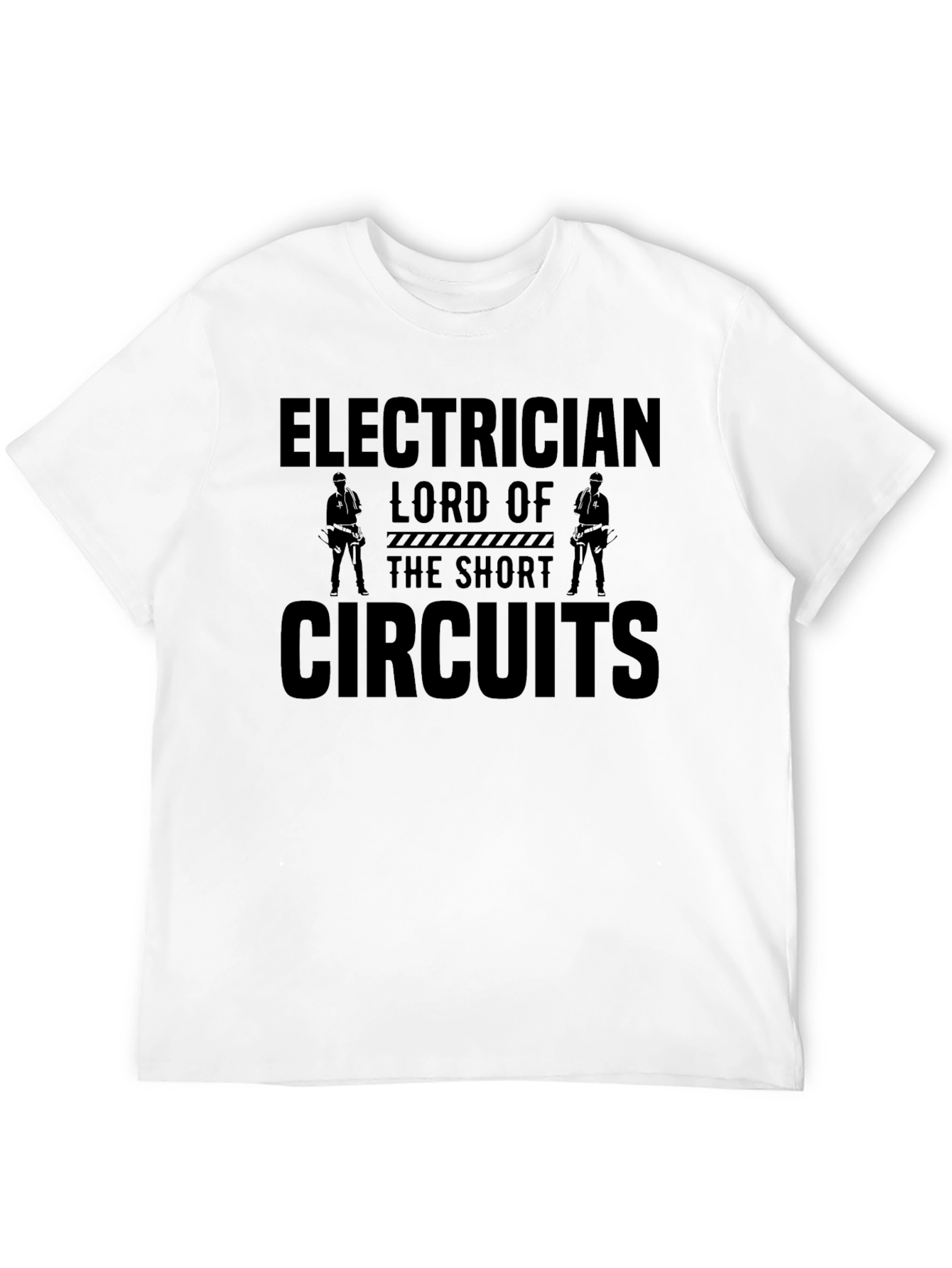 Black Electrician Lord of the Short Circuits T-Shirt view 12