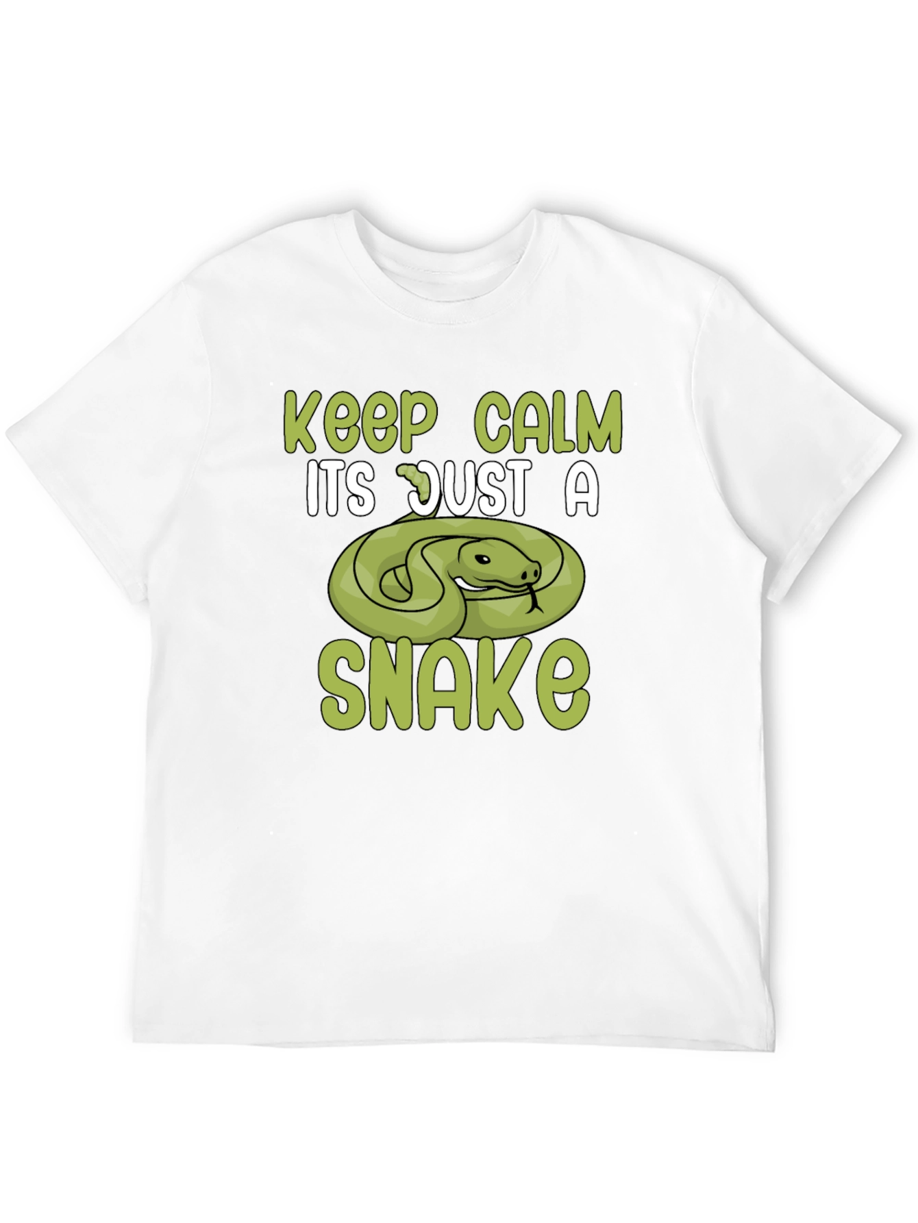 Black Keep Calm Snake T-Shirt view 12