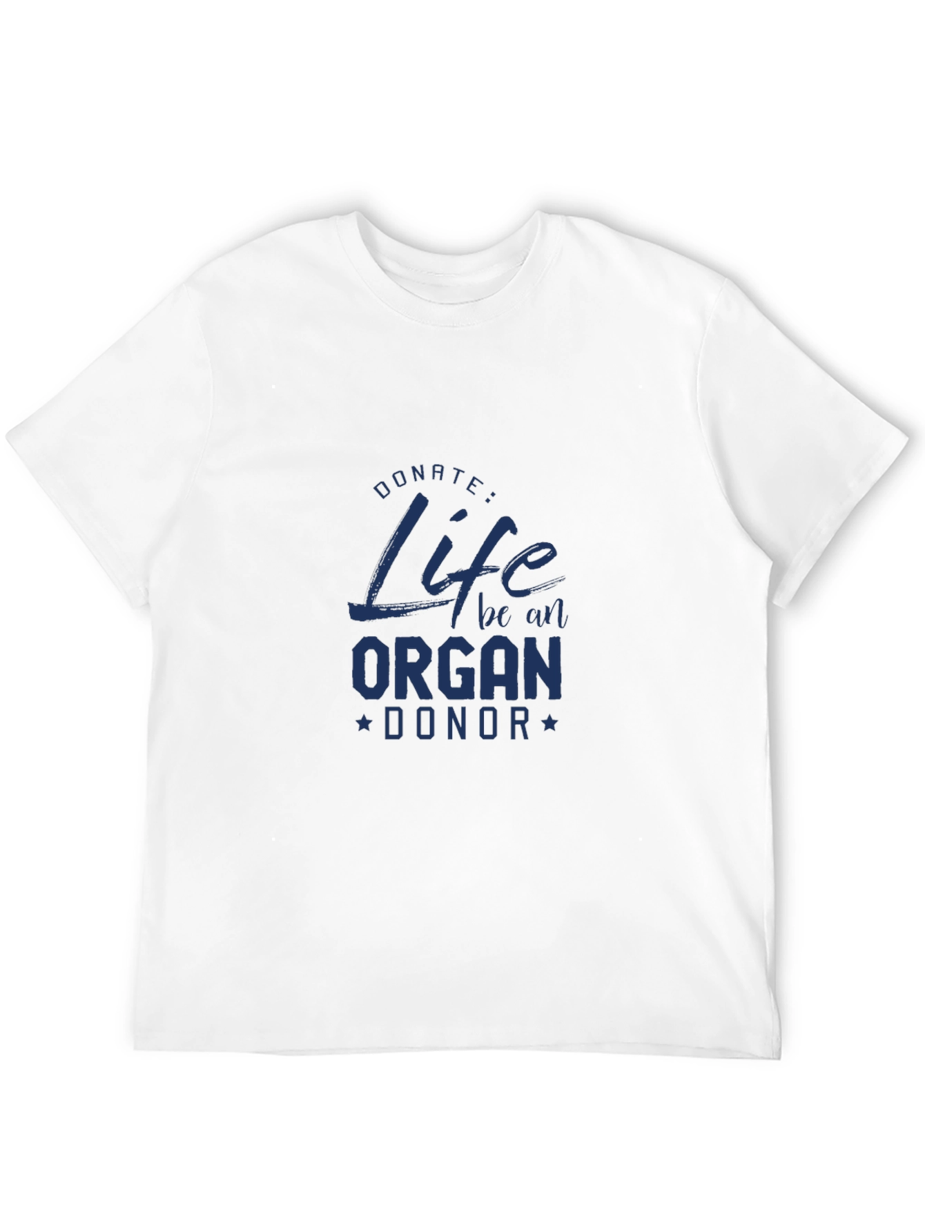 Black Donate Life Organ Donor Black T-Shirt view 12