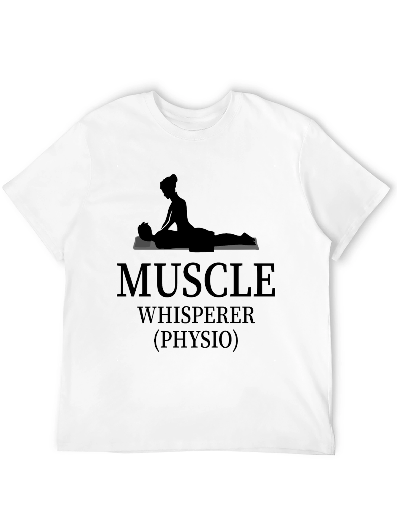 Black Muscle Whisperer Physio T-Shirt - Unisex view 12