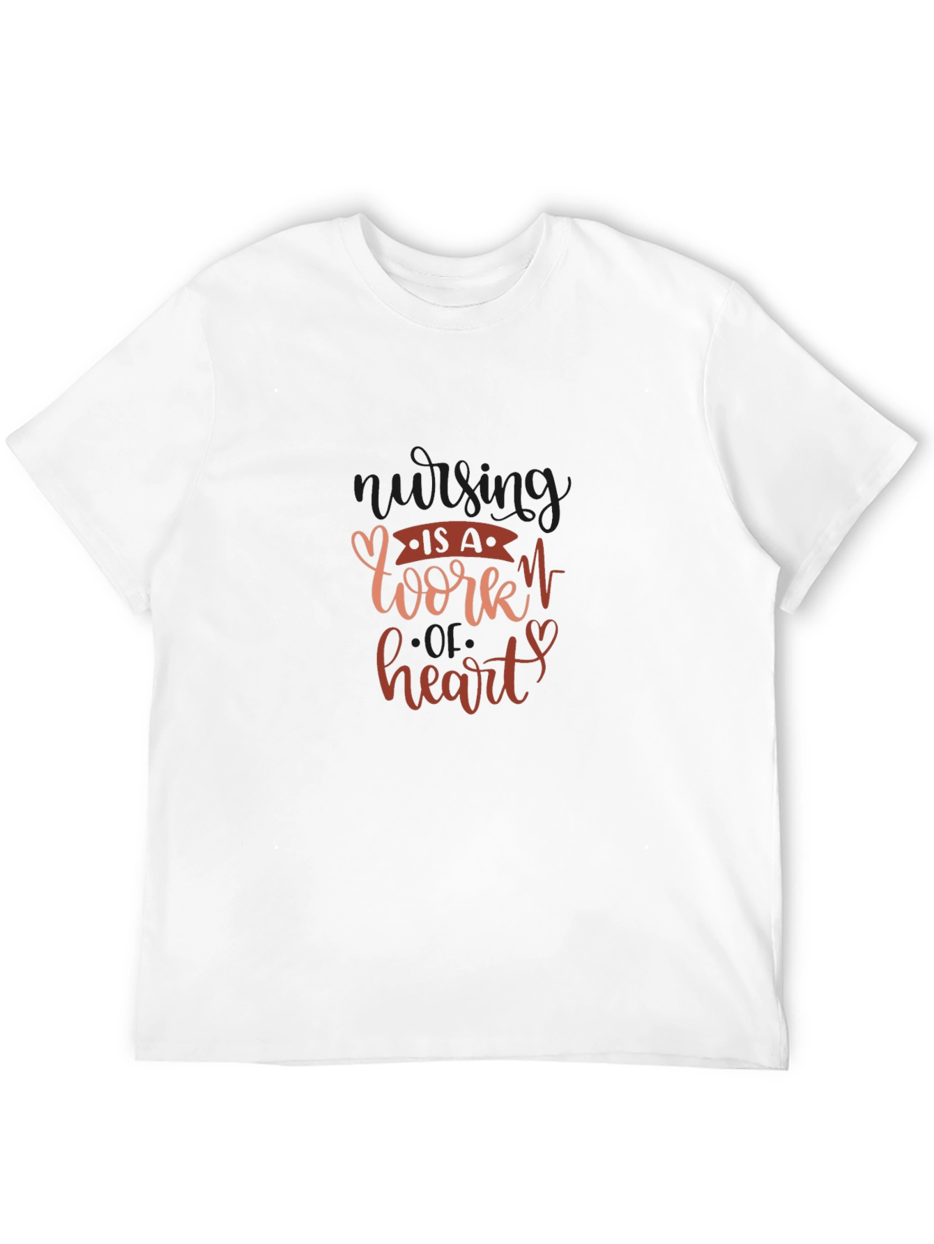 Black Nursing is a Work of Heart Tee view 12