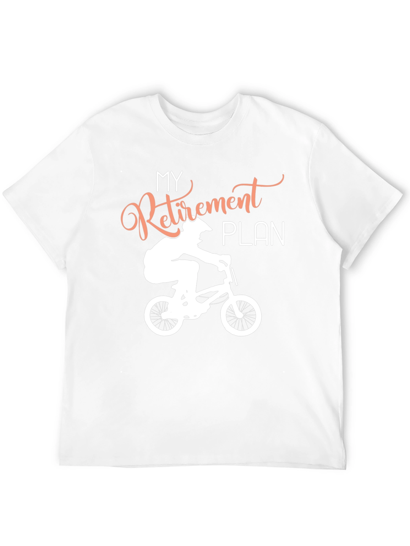 Black Retirement Plan Biking T-Shirt view 12