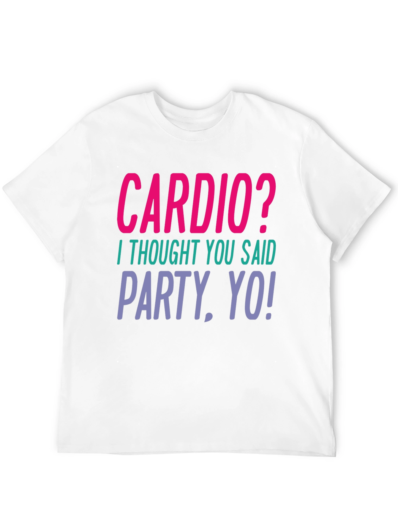 Black Cardio? Party, Yo! Graphic Tee - Unisex view 12