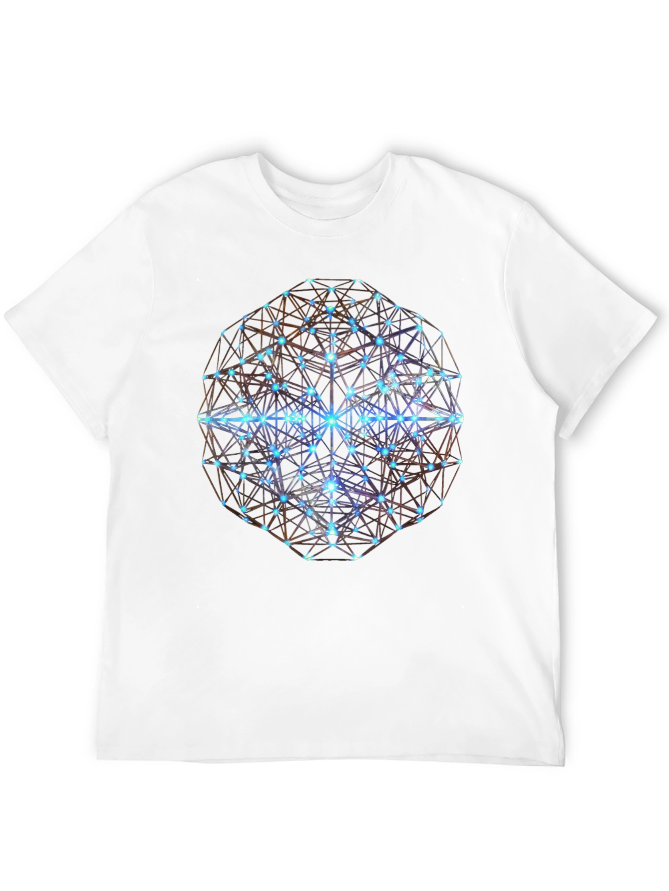 Black Geometric Sphere Graphic T-Shirt - Modern Design view 12