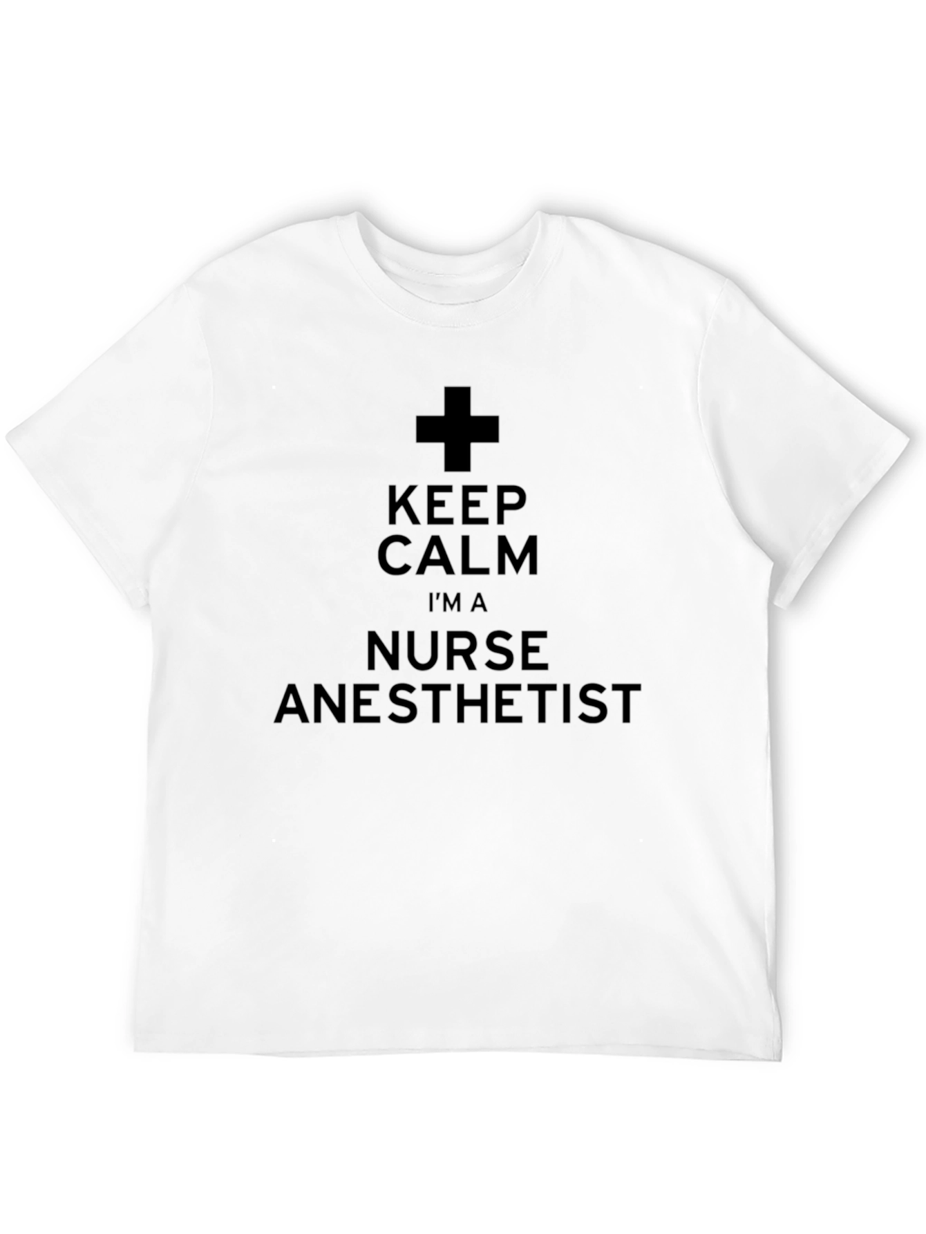 Black Keep Calm Nurse Anesthetist T-Shirt view 12