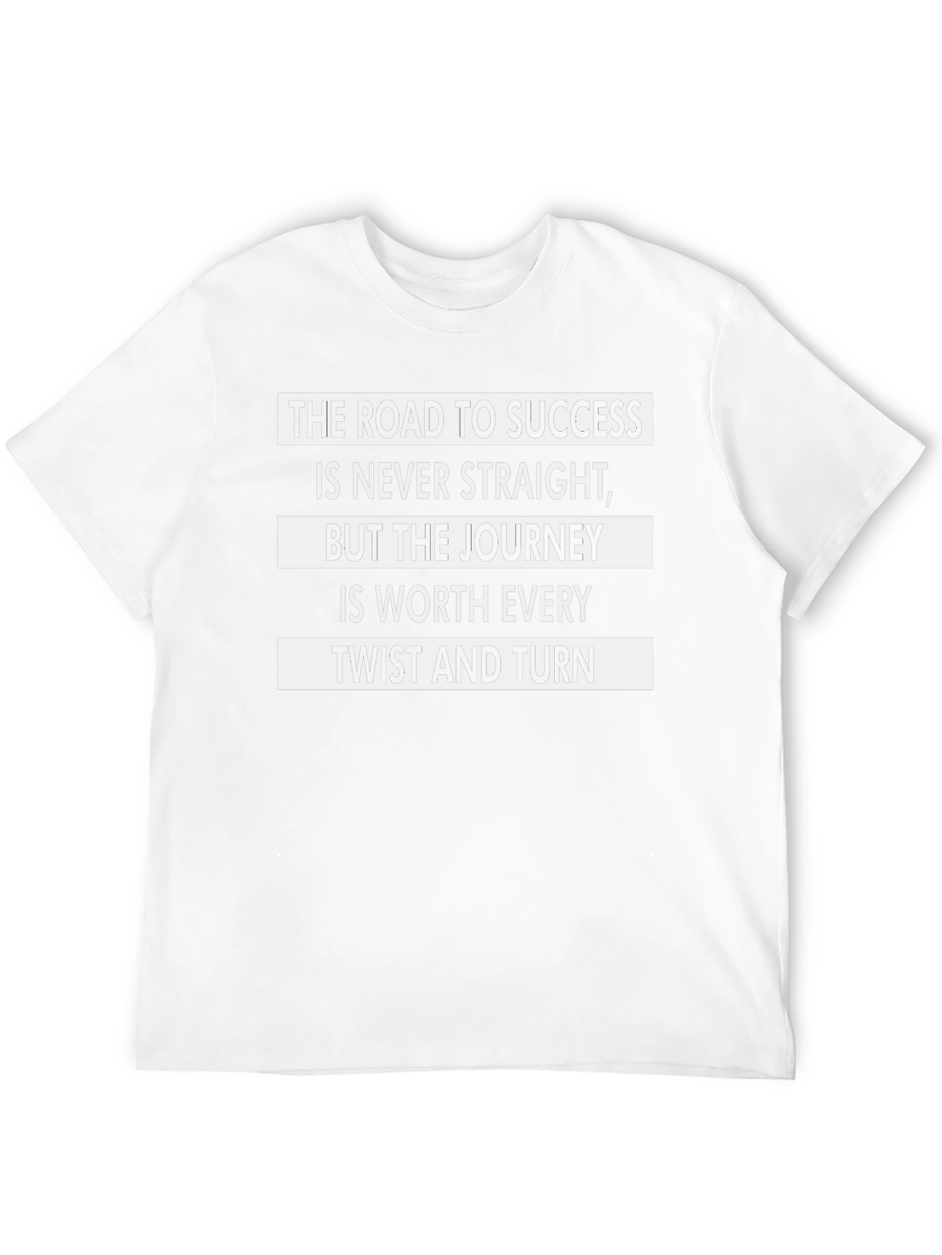 Black Motivational Quote T-Shirt - Road to Success view 12