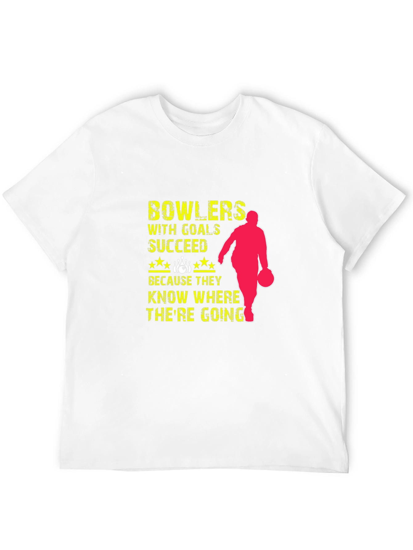 Black Bowlers Succeed T-Shirt - Bowling with Goals view 12