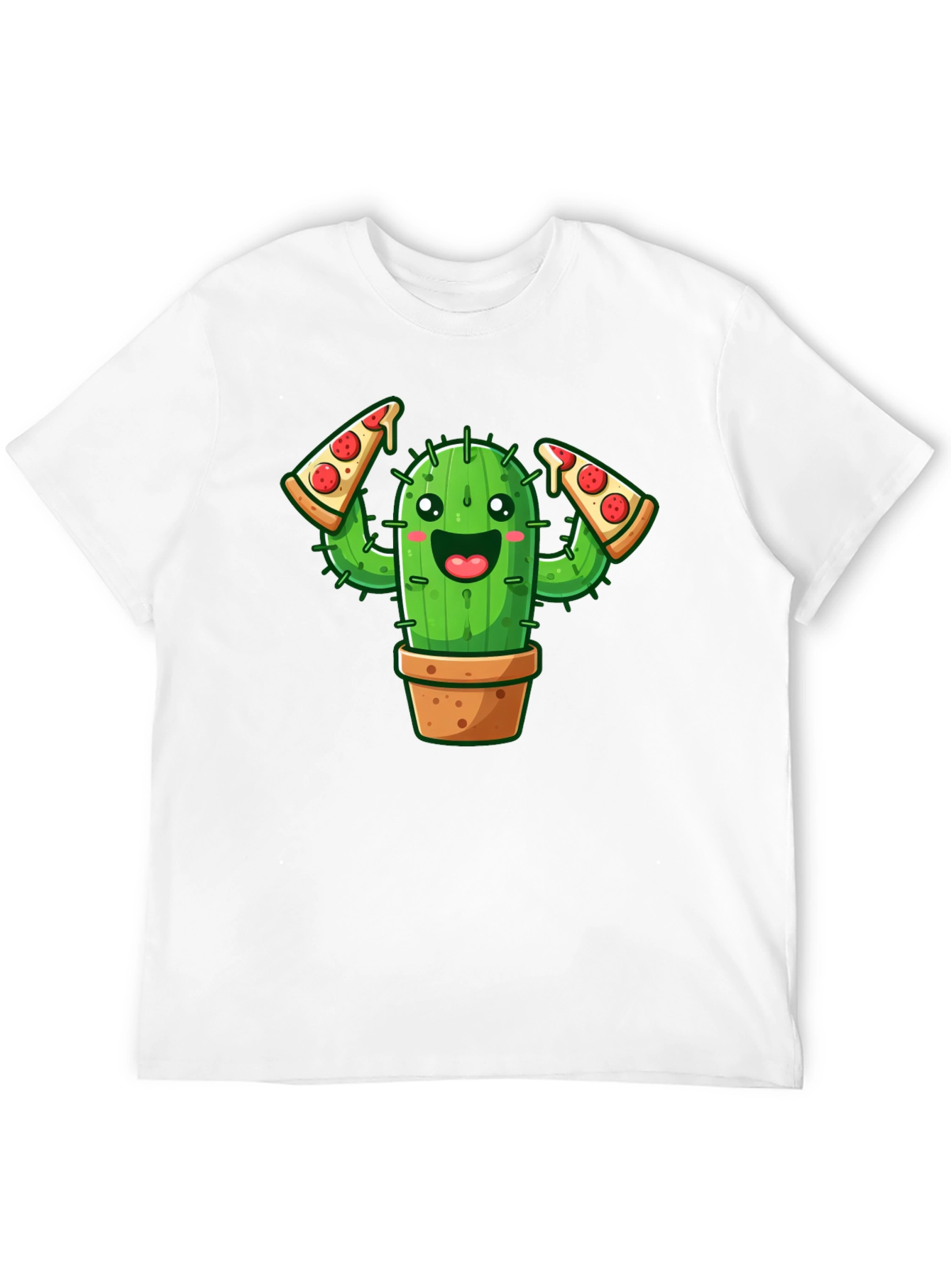 Black Cactus Pizza Lover Graphic Tee - Unisex view 12