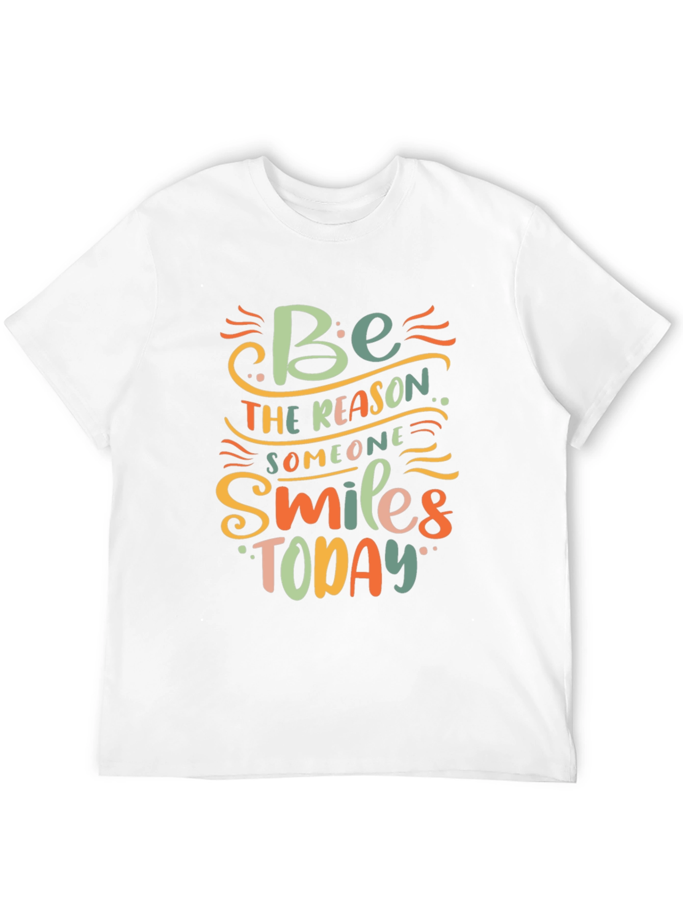 Black Inspirational Black T-Shirt - Be the Reason Someone Smiles Today view 12