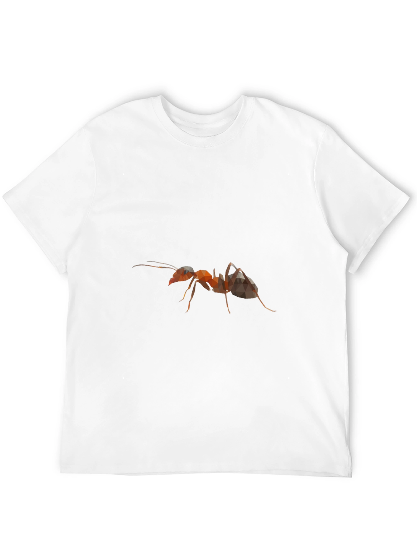 Abstract Ant Graphic Black T-Shirt - 12
