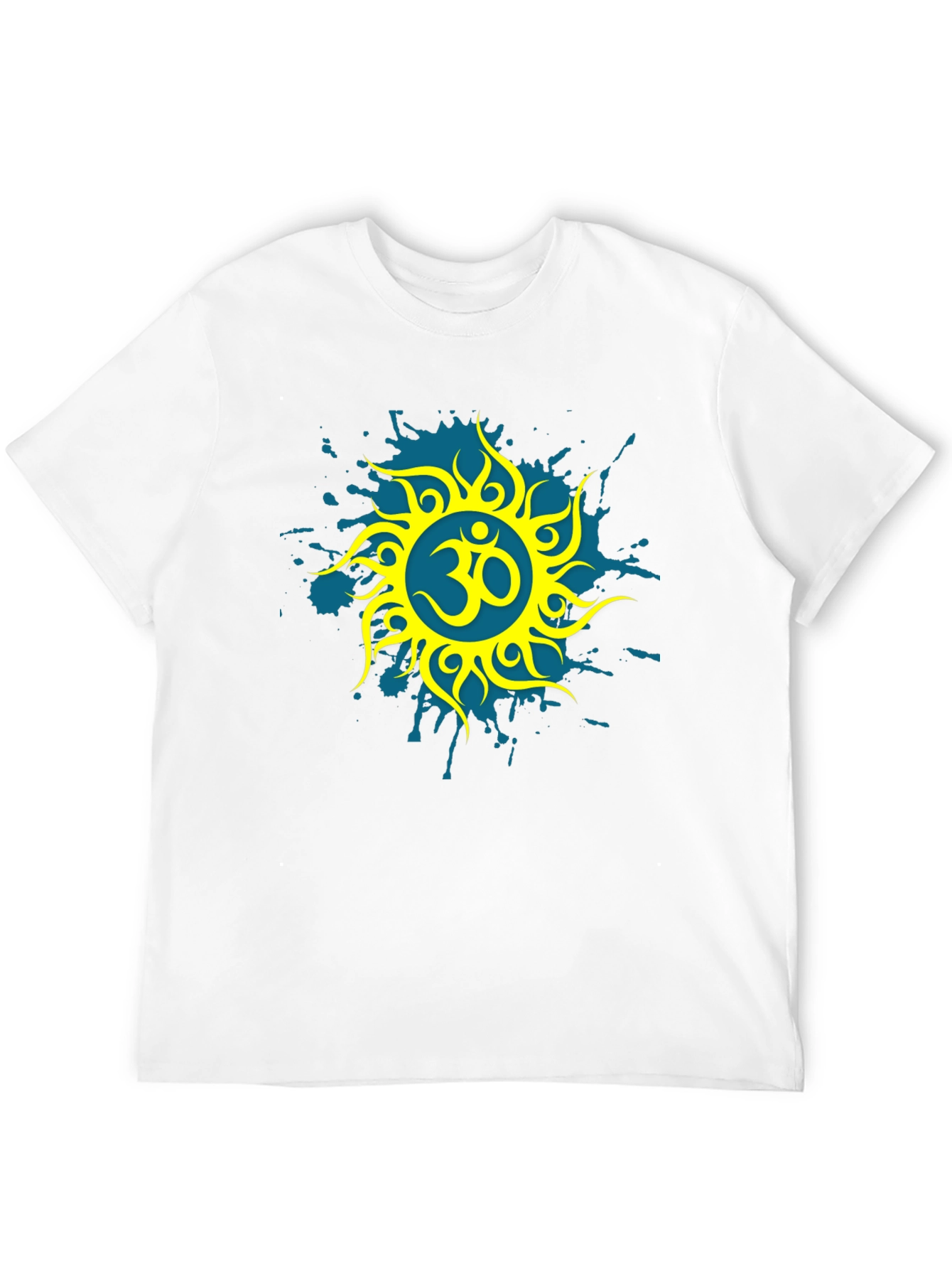 Black Om Symbol Graphic Tee - Stylish Black T-Shirt view 12