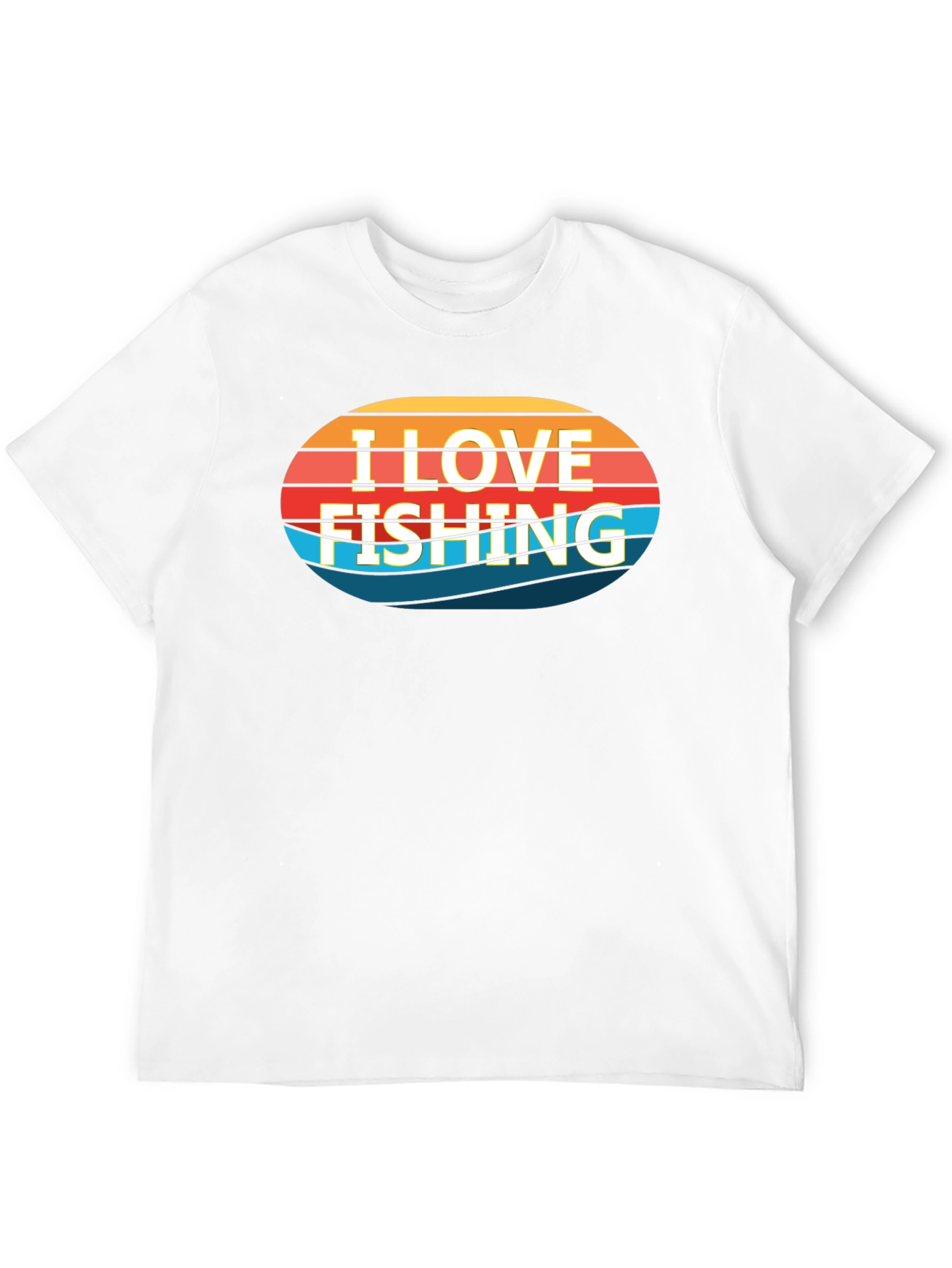 Black I Love Fishing Graphic Tee - Black Cotton T-Shirt view 12