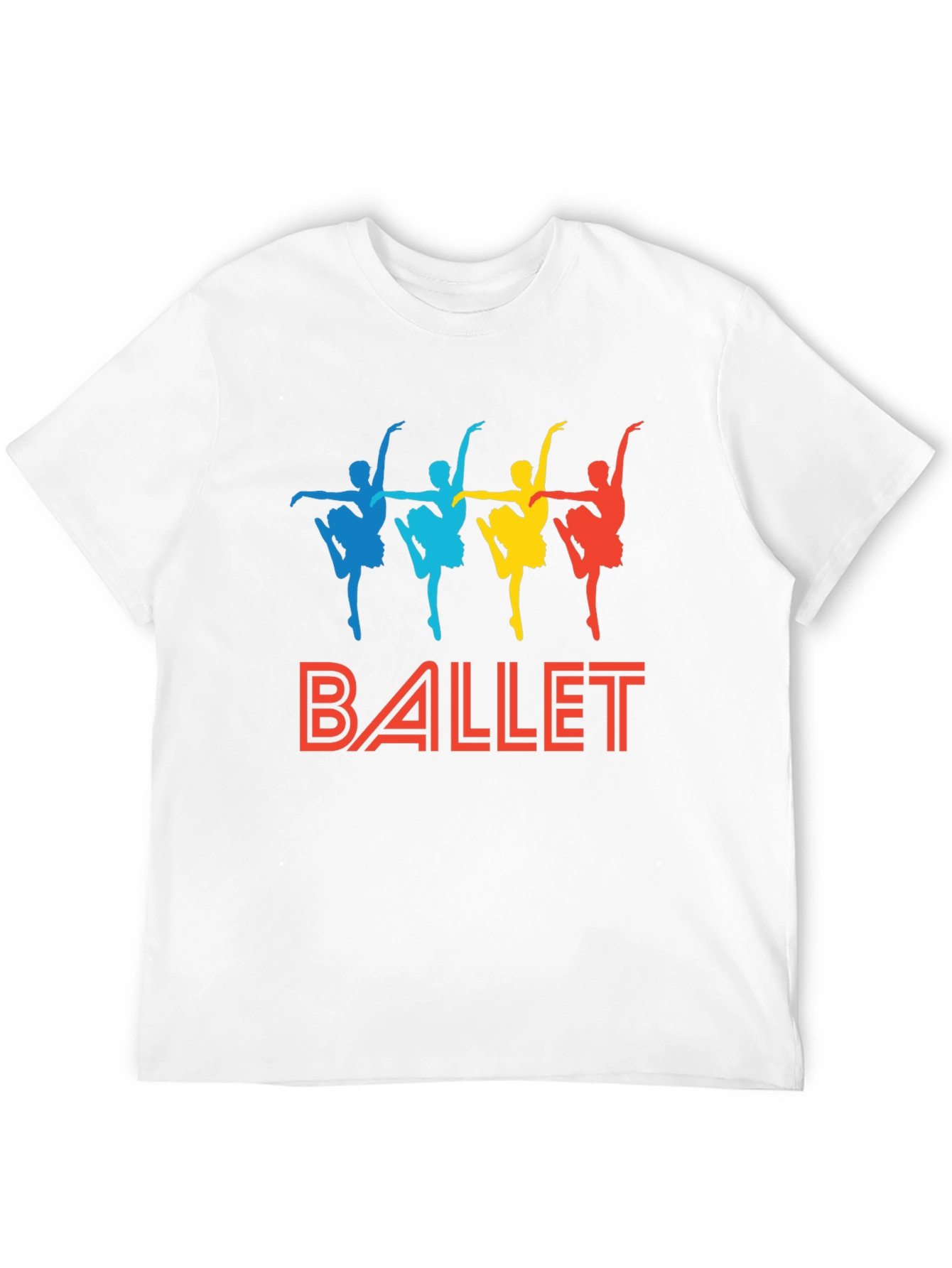Black Ballet Dancer Graphic Tee - Black Cotton T-Shirt view 12