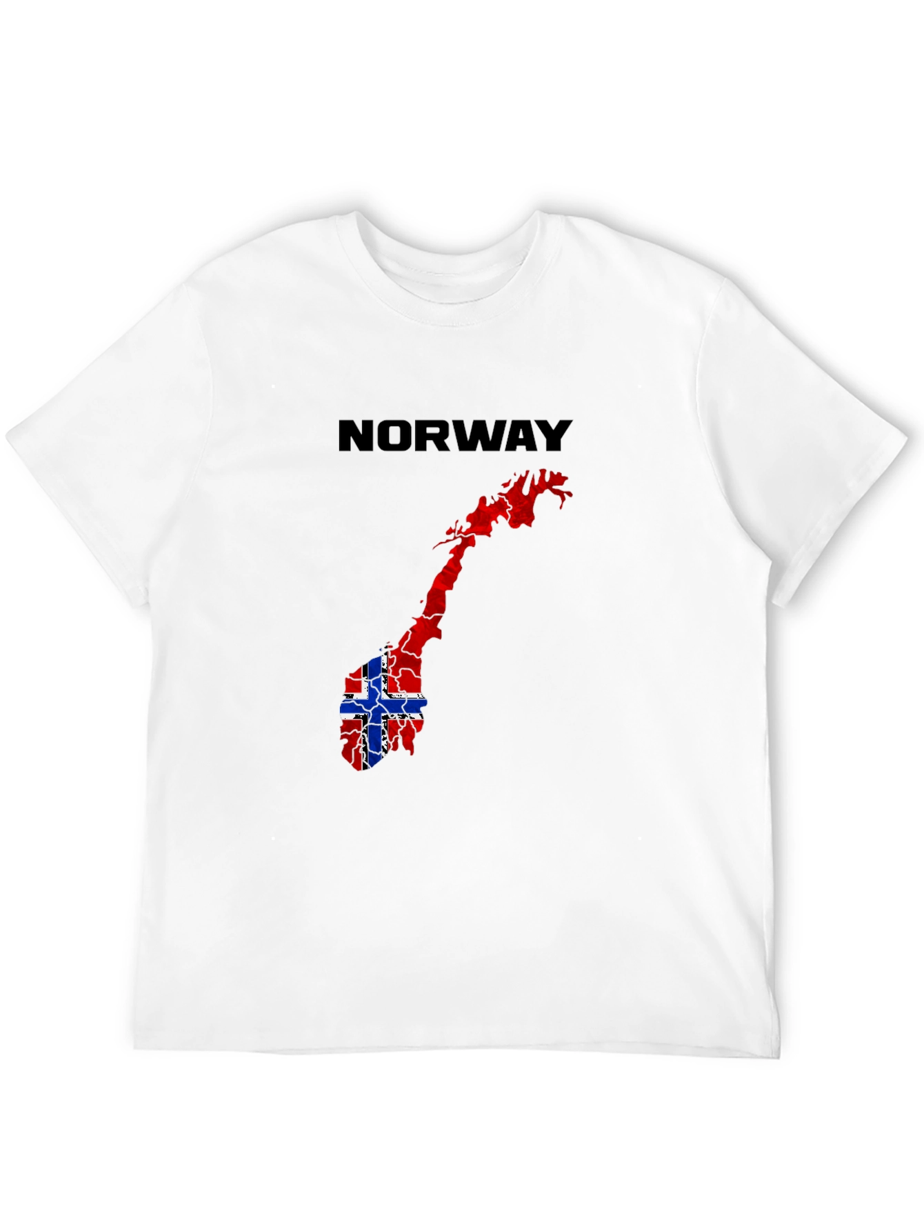 Norway Flag Map Graphic T-Shirt - 12