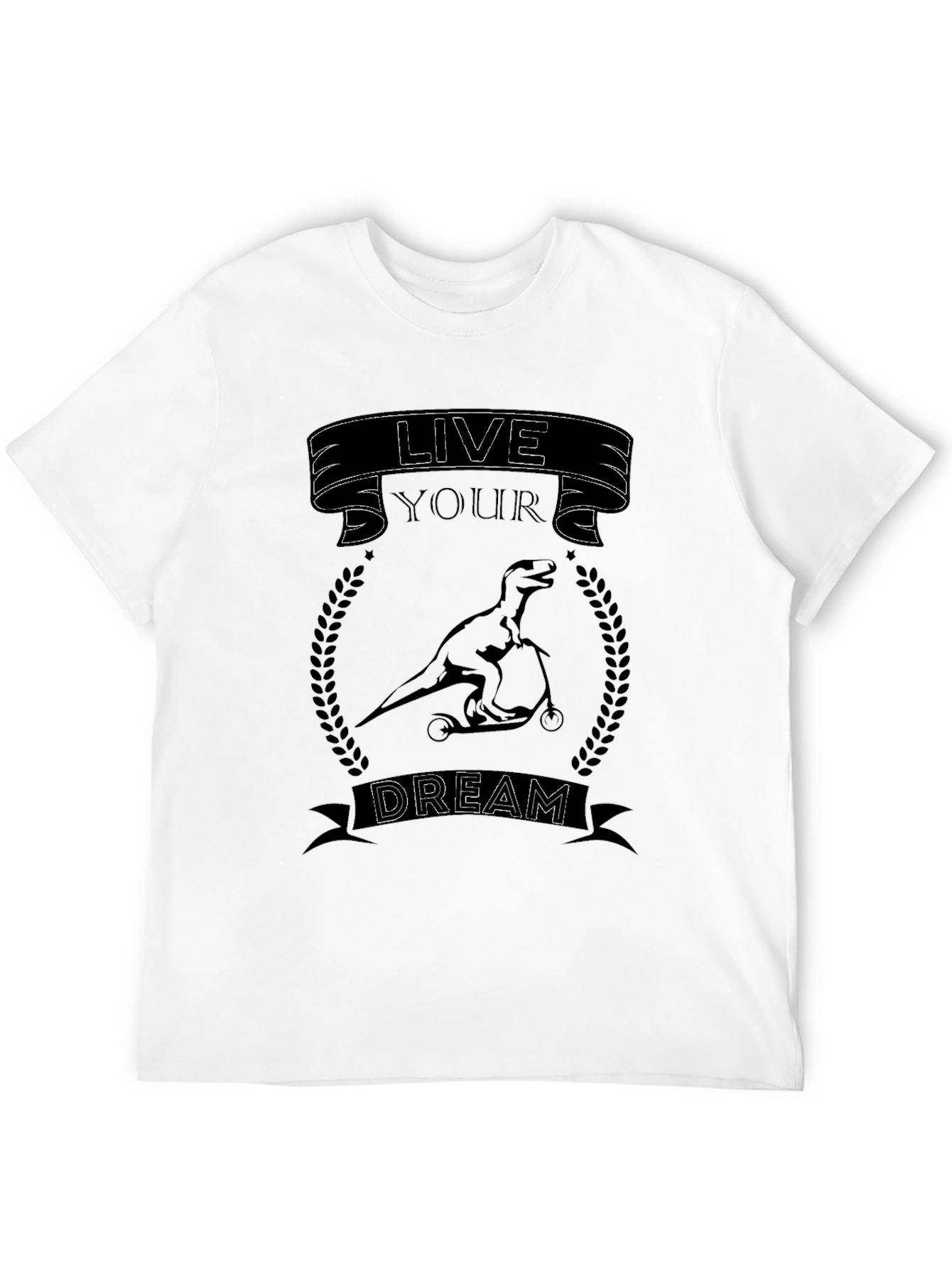 Black Live Your Dream Dinosaur T-Shirt - Black view 12