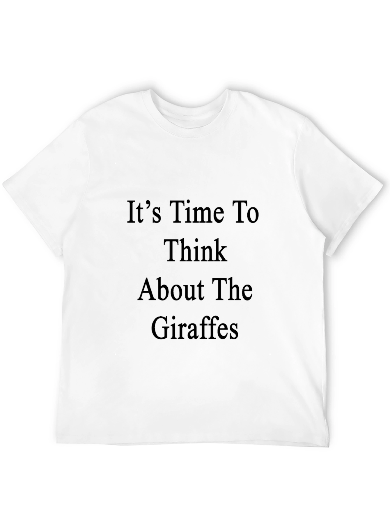 Black Think About The Giraffes Black T-Shirt view 12