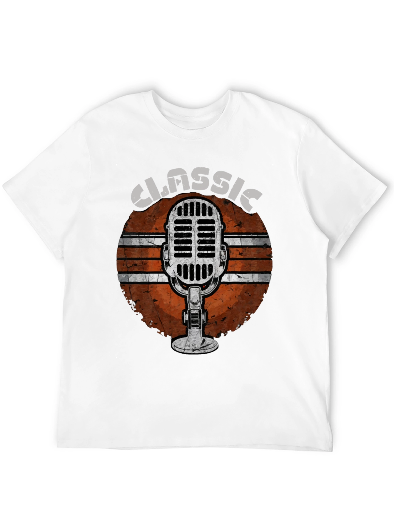 Black Classic Microphone Graphic Tee view 12