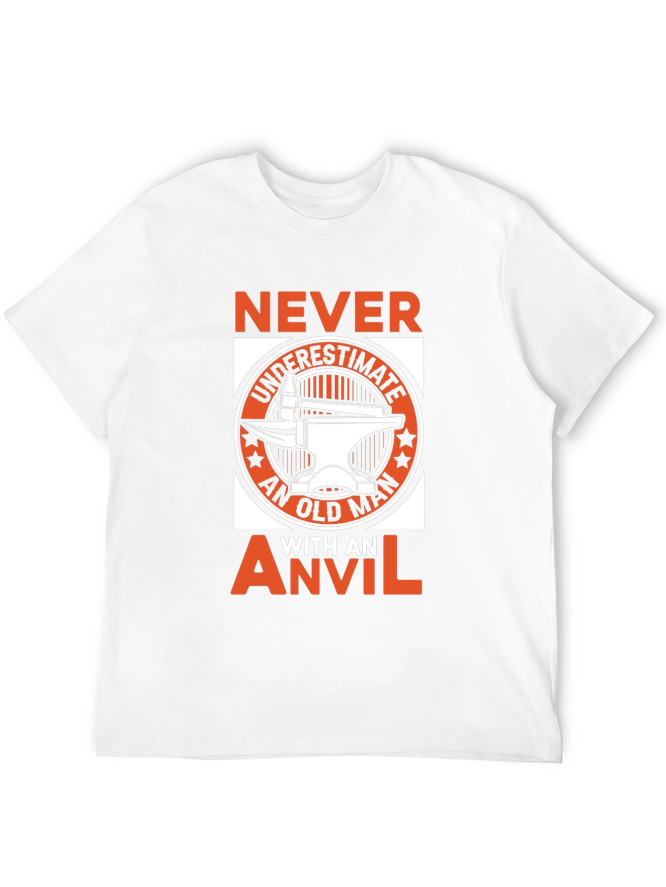 Black Never Underestimate An Old Man With An Anvil T-Shirt view 12