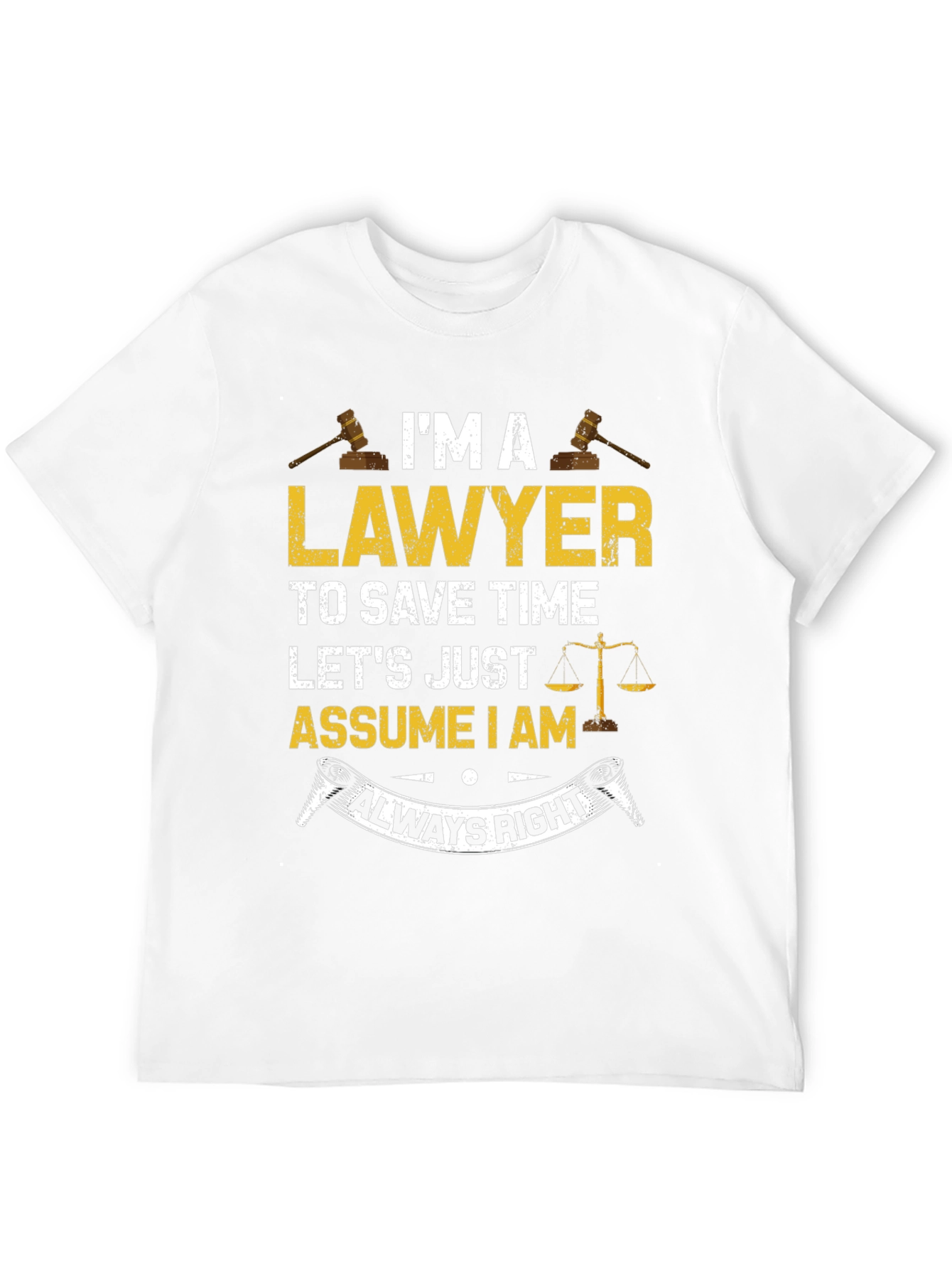 Black Lawyer Always Right Graphic T-Shirt view 12