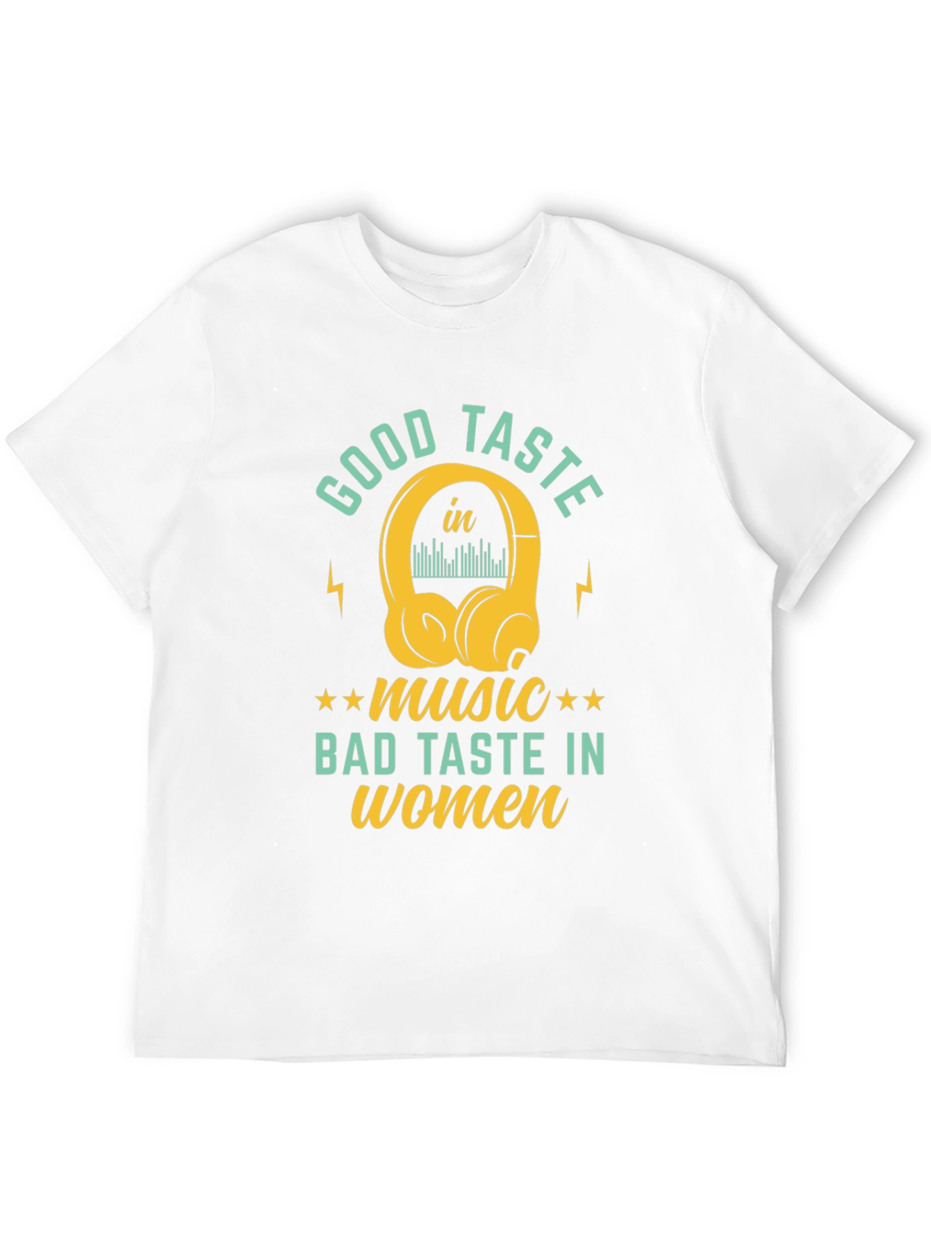 Black Good Taste Music Tee - Humorous Graphic T-Shirt view 12
