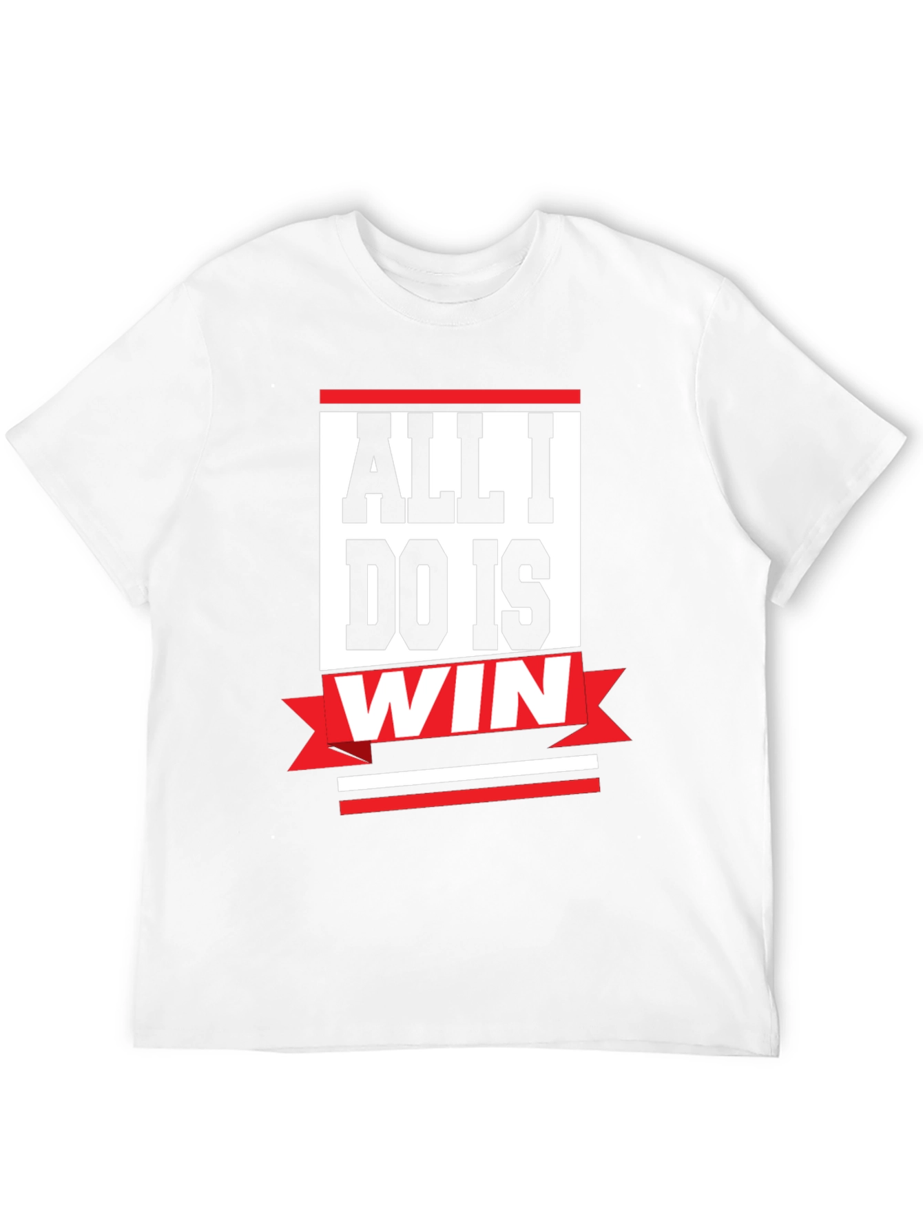 Black All I Do Is Win T-Shirt view 12