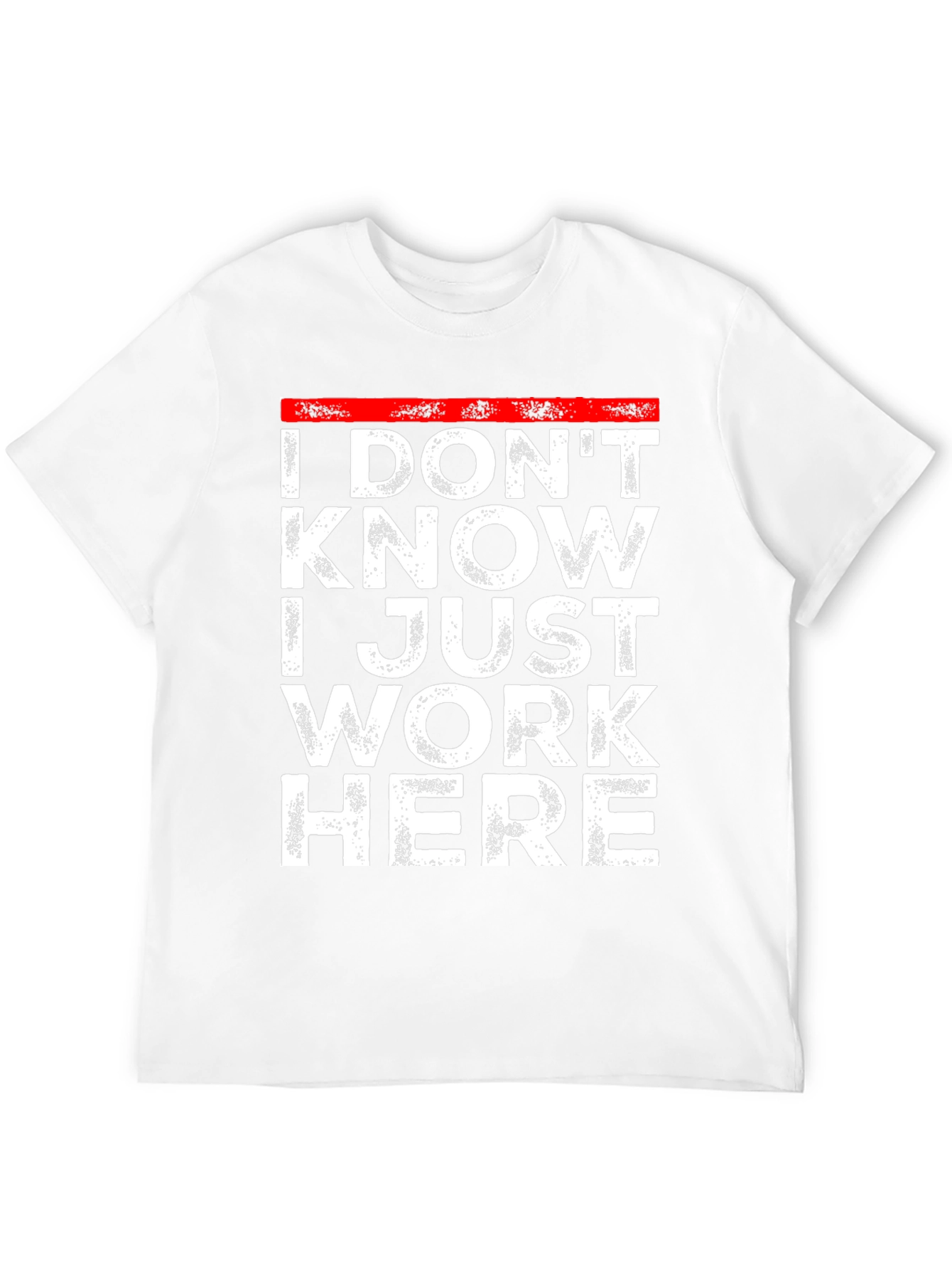 Black I Don't Know I Just Work Here T-Shirt view 12