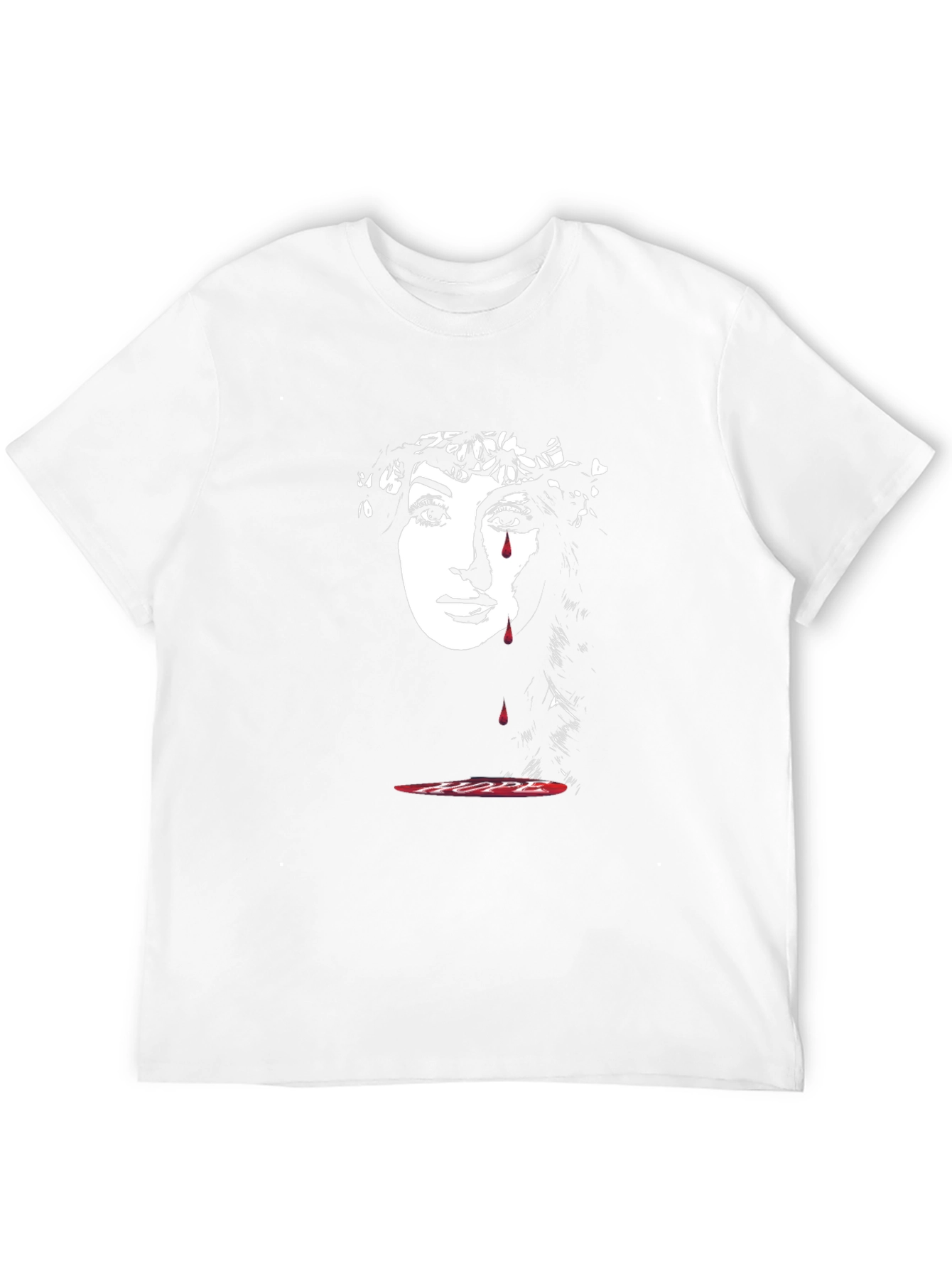 Black Tearful Hope Graphic Tee - Black view 12