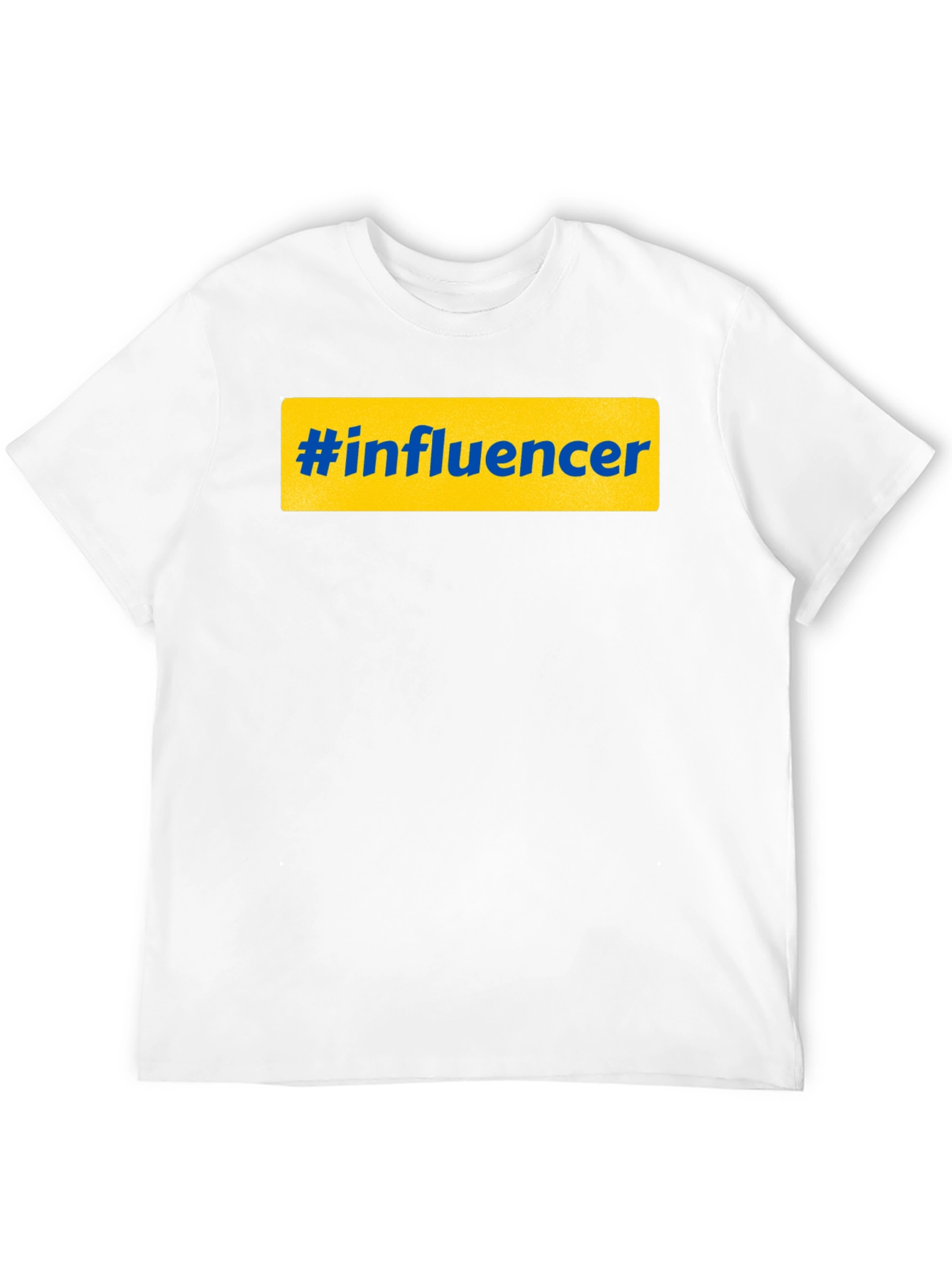Black Hashtag Influencer Graphic Tee - Black Casual T-Shirt view 12