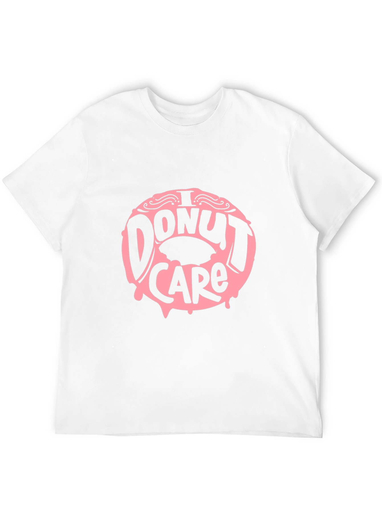 Black I Donut Care Graphic Tee - Funny Unisex T-Shirt view 12