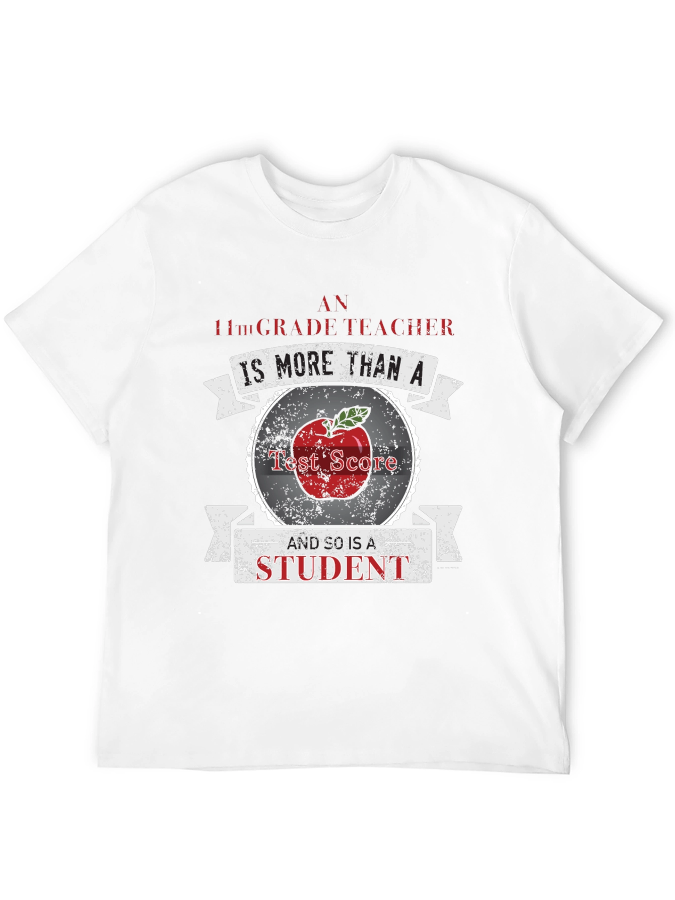 Black 11th Grade Teacher Appreciation T-Shirt - More Than a Test Score view 12