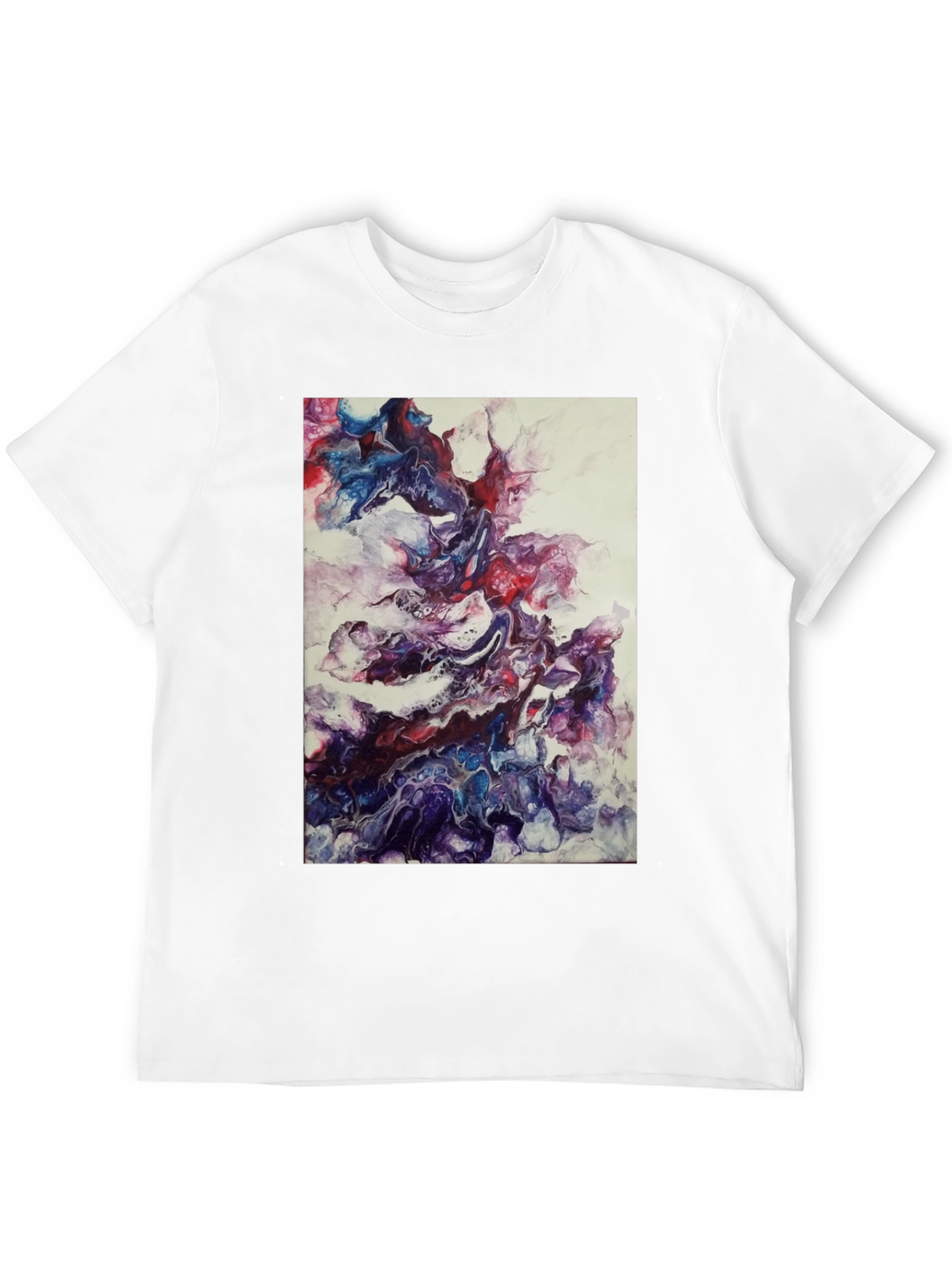 Black Abstract Art Black T-Shirt view 12