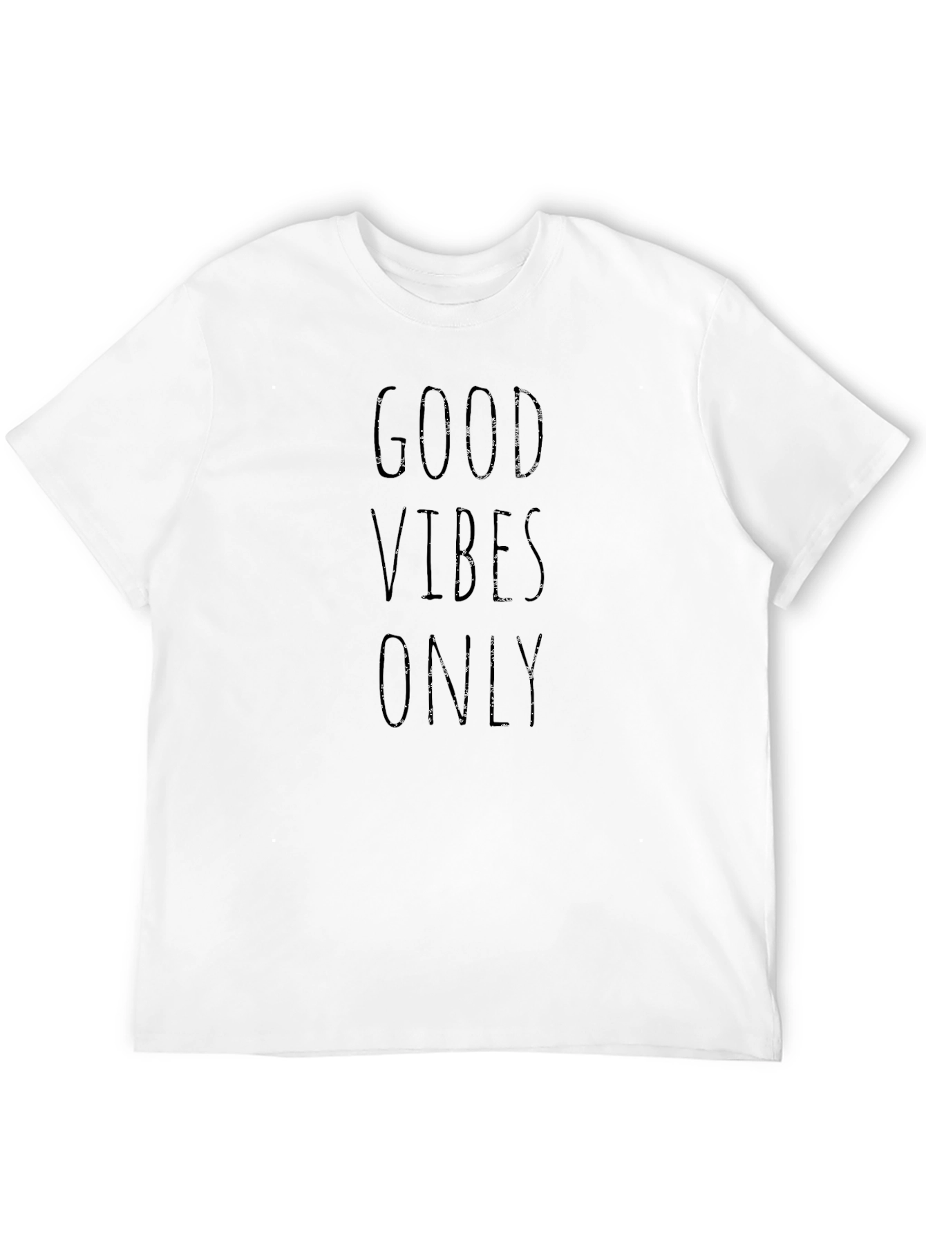 Black Good Vibes Only Black Graphic Tee view 12