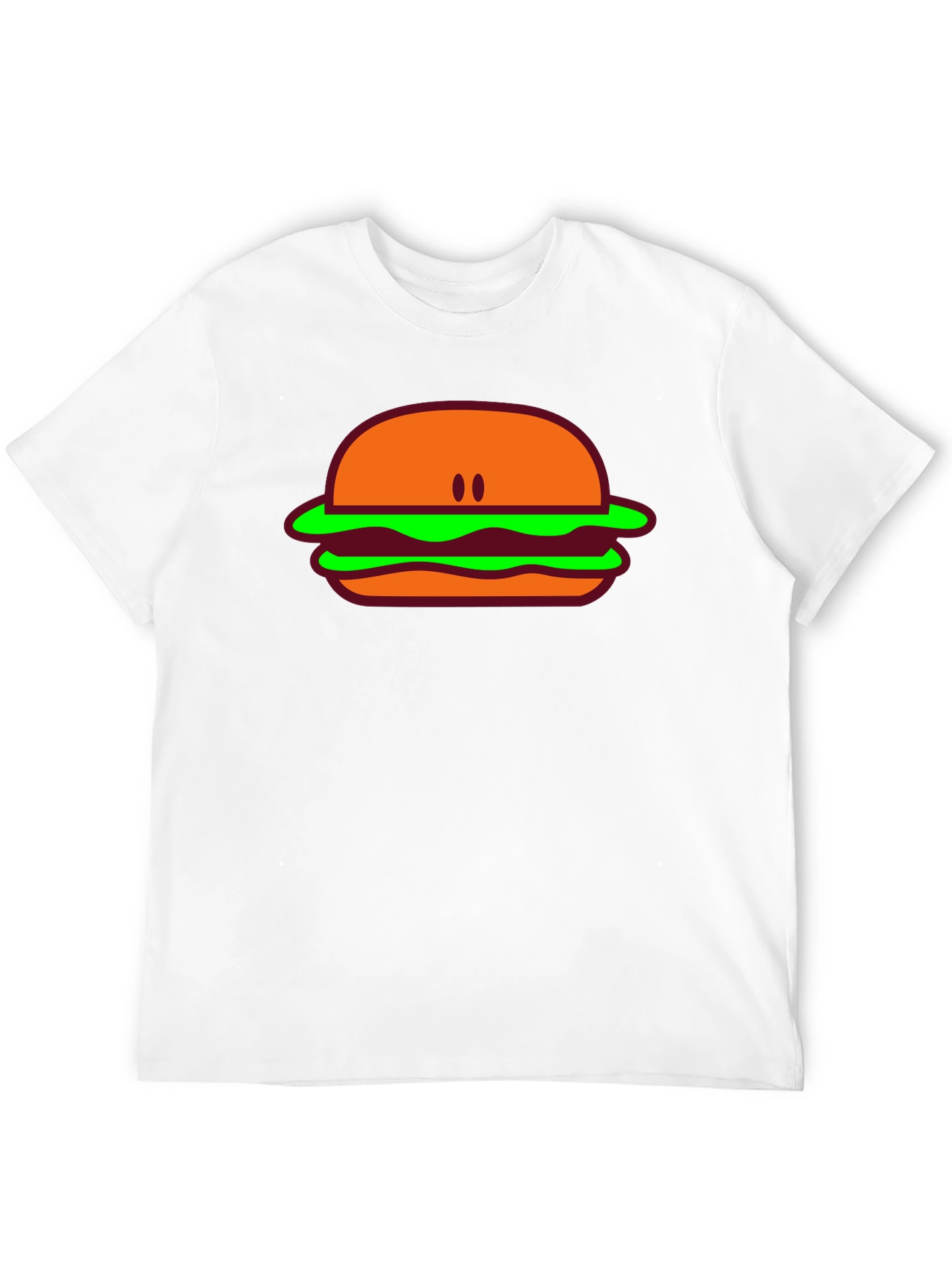 Black Burger Graphic Tee - Casual Black T-Shirt view 12