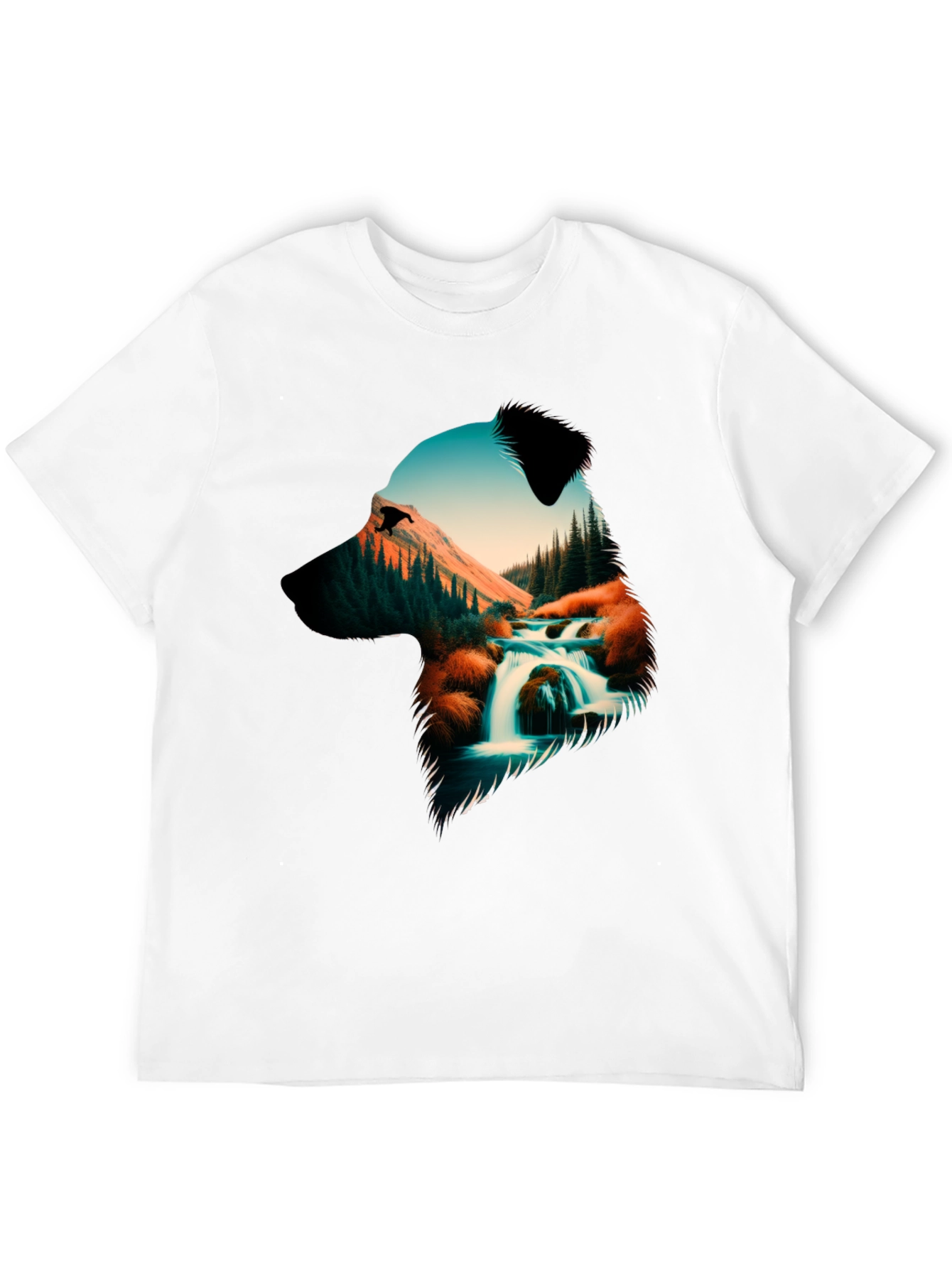 Black Nature Dog Graphic Tee - Black view 12