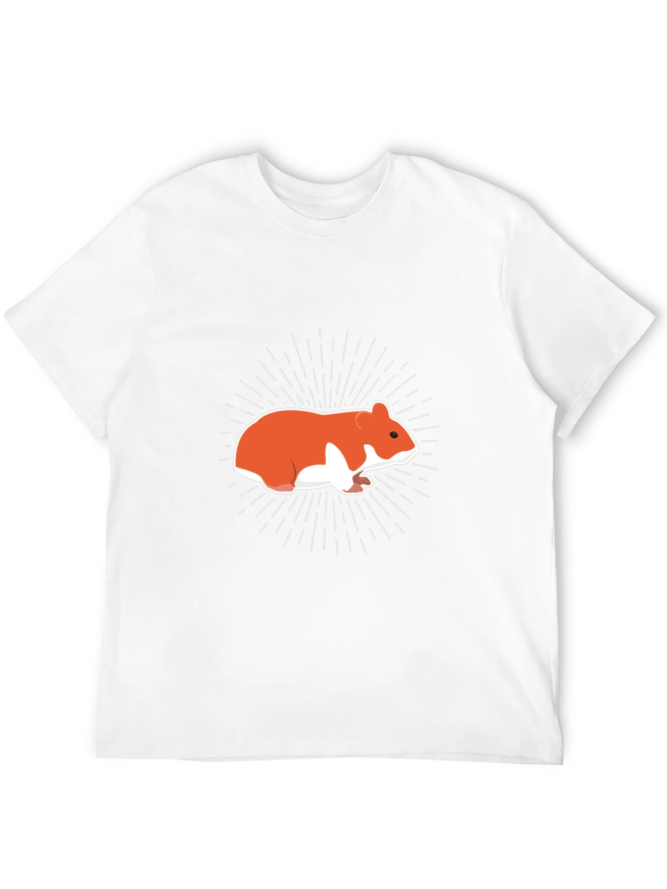 Black Hamster Graphic Tee - Men's Black T-Shirt view 12