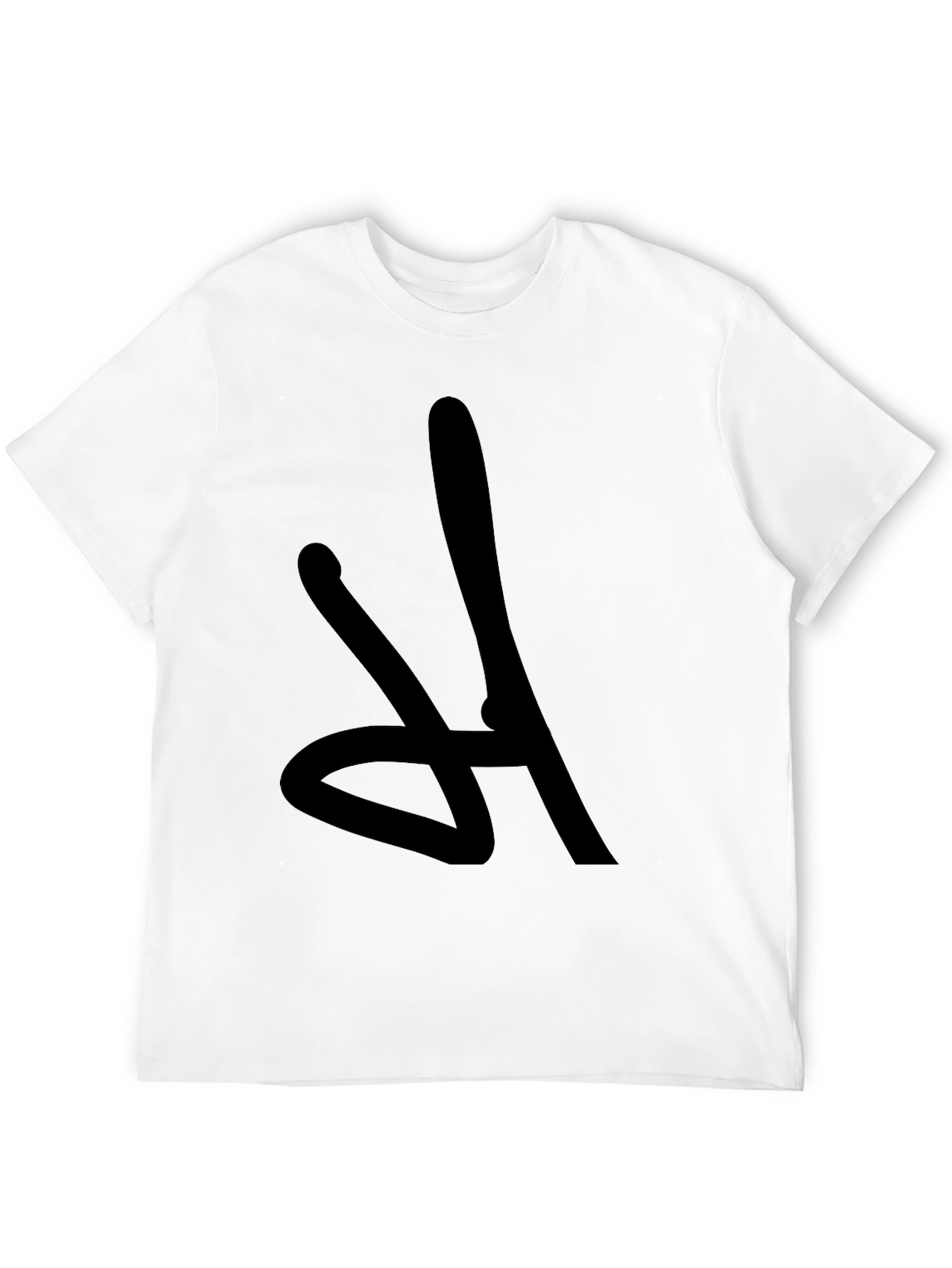 Black Bold Graphic Tee - Abstract Design, Casual Comfort view 12