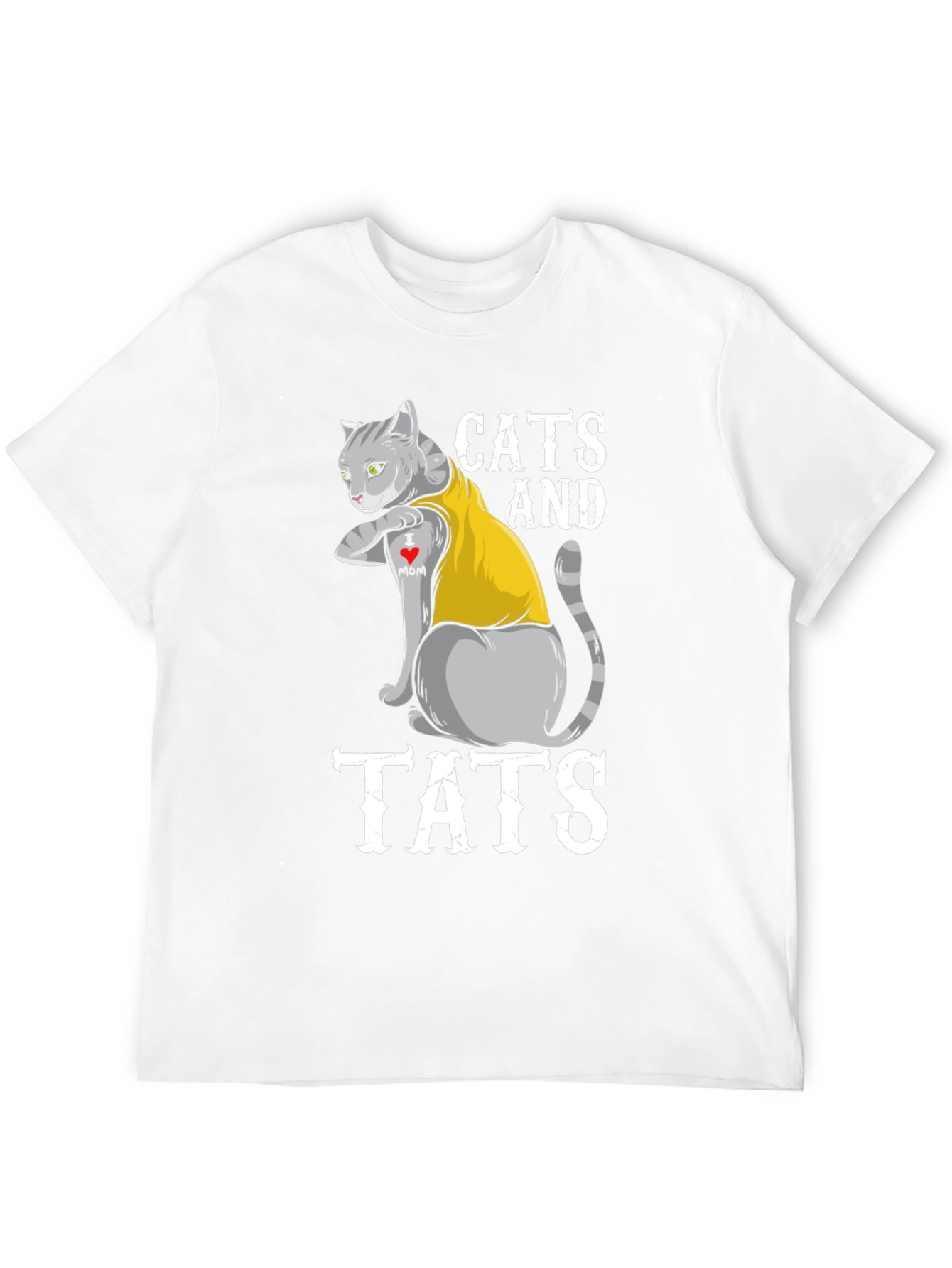 Black Cats and Tats Graphic T-Shirt - Novelty Tee view 12