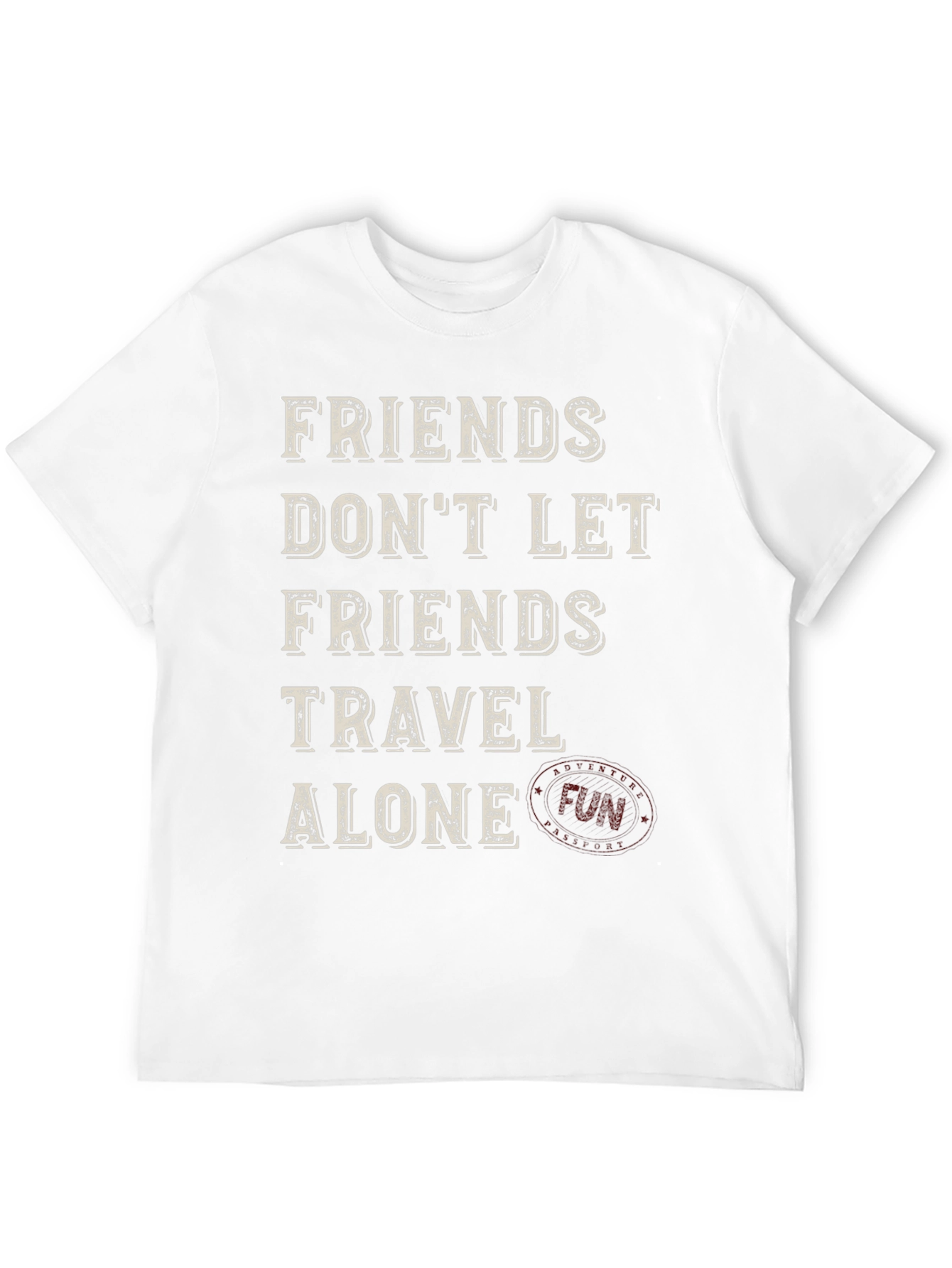 Black Friends Travel Alone Graphic Tee - Black view 12