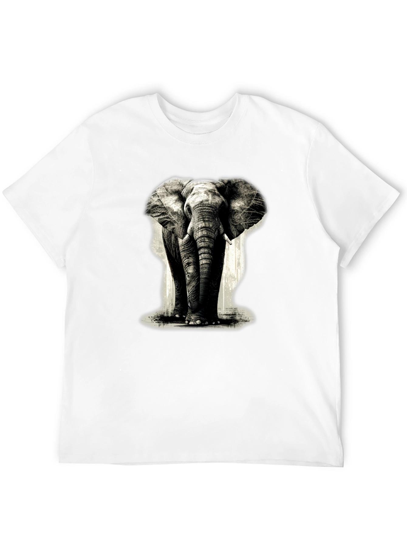Black Elephant Graphic Black T-Shirt view 12