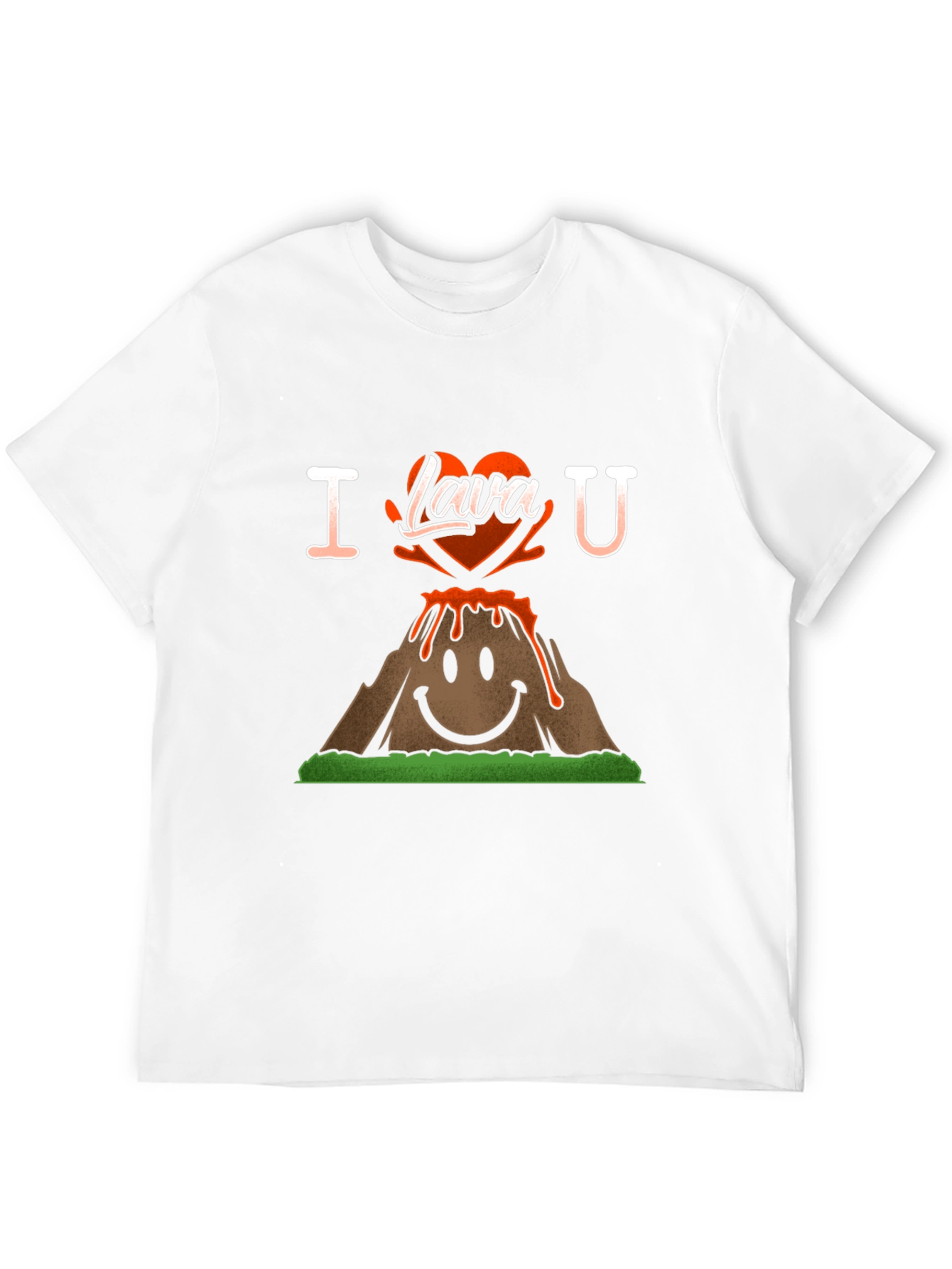 I Lava You T-Shirt - Volcano Heart Graphic Tee - 12