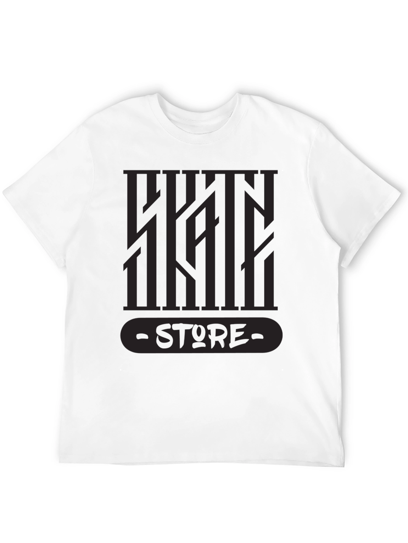 Black Urban Style Graphic Tee - Dark Design view 12