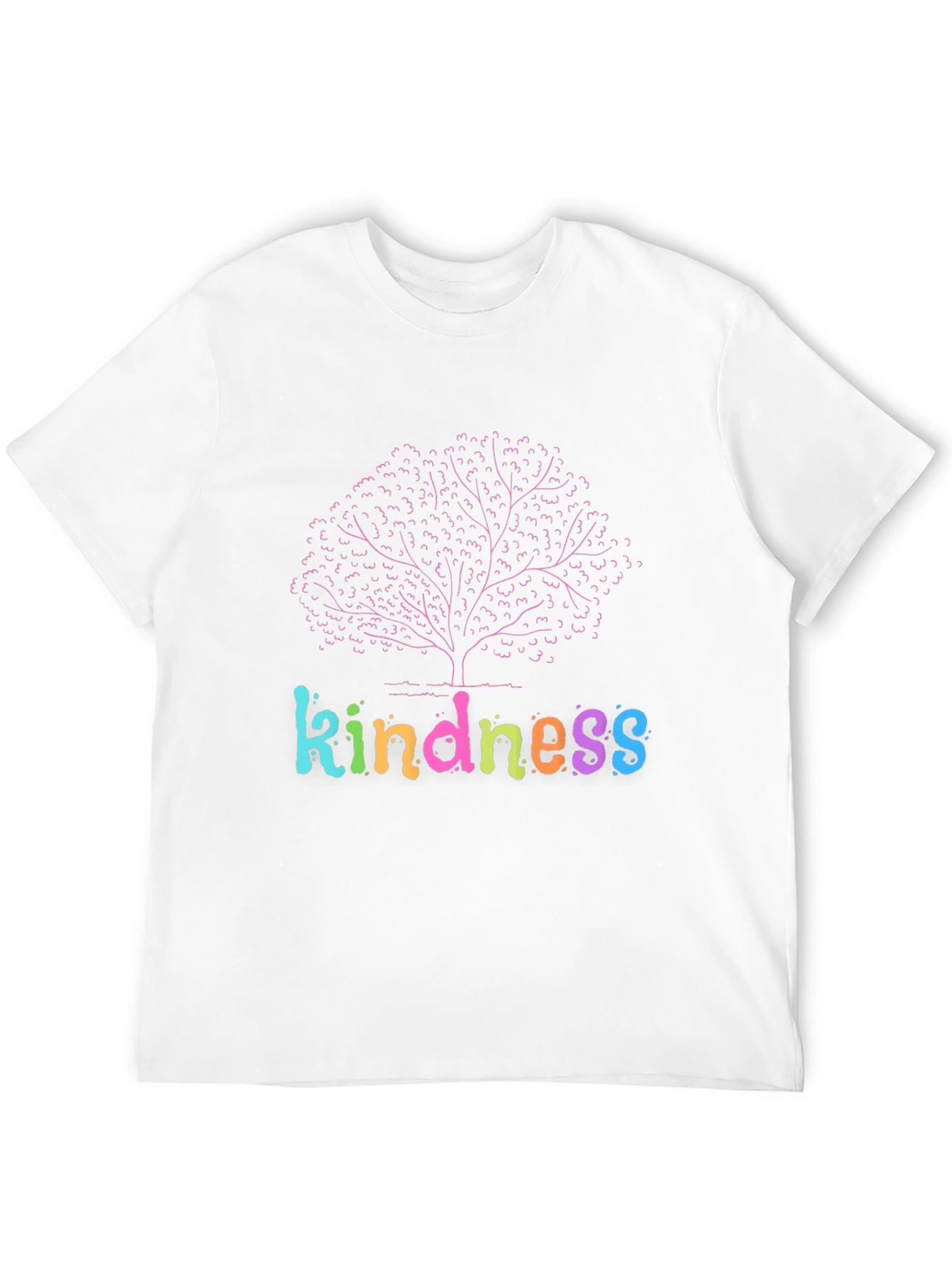 Black Kindness Tree Graphic Black T-Shirt view 12