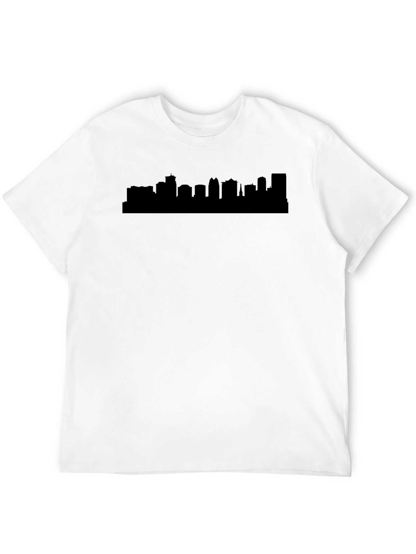 Black City Skyline Graphic Tee - Black view 12