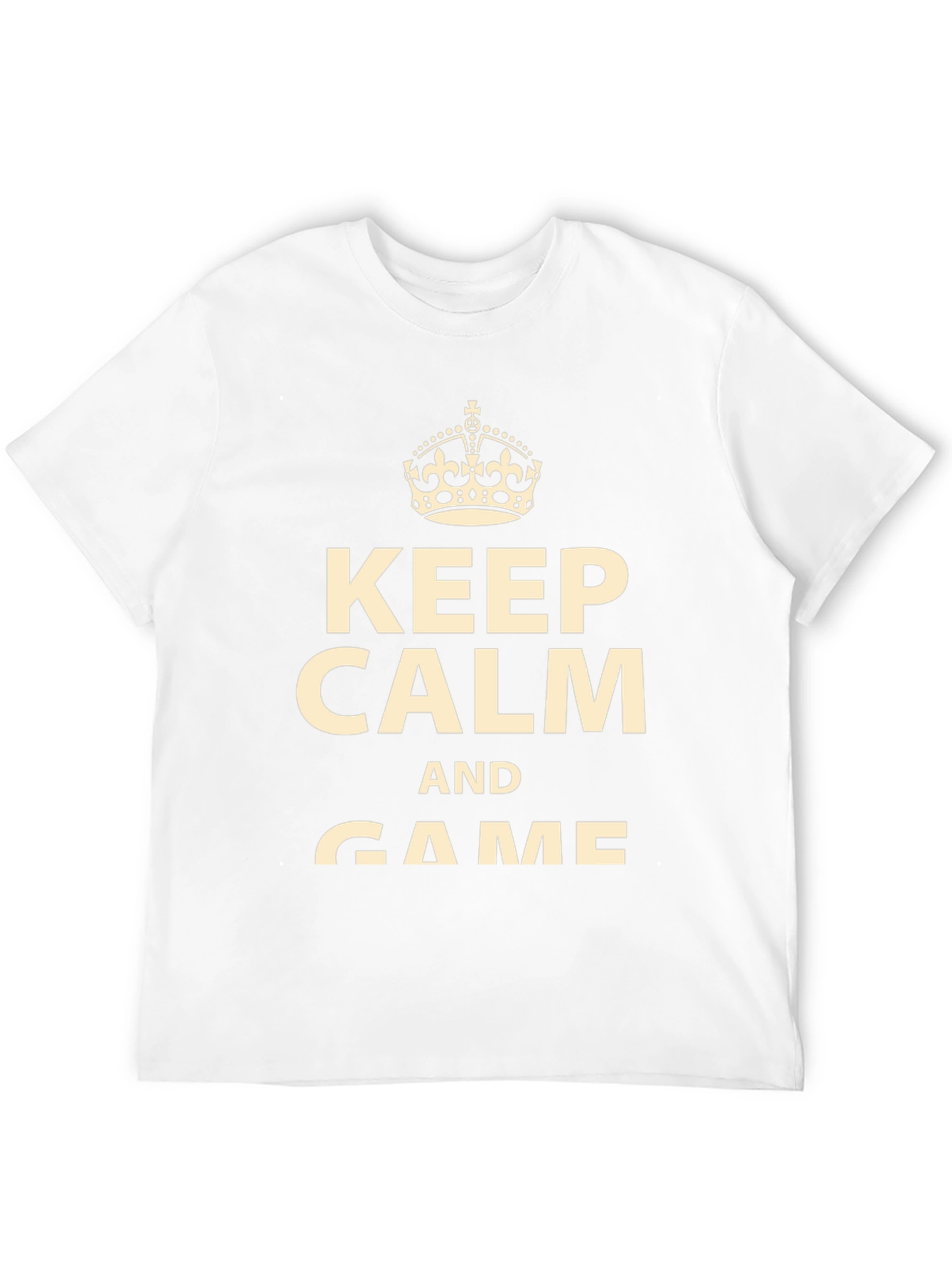 Black Keep Calm and Game Black T-Shirt view 12