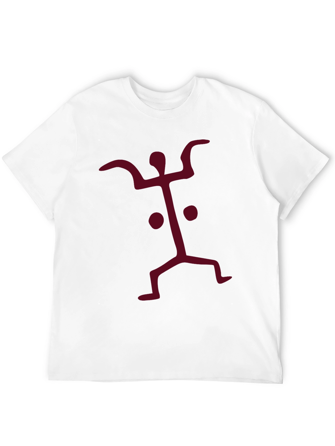 Black Abstract Graphic Print Crew Neck Tee view 12