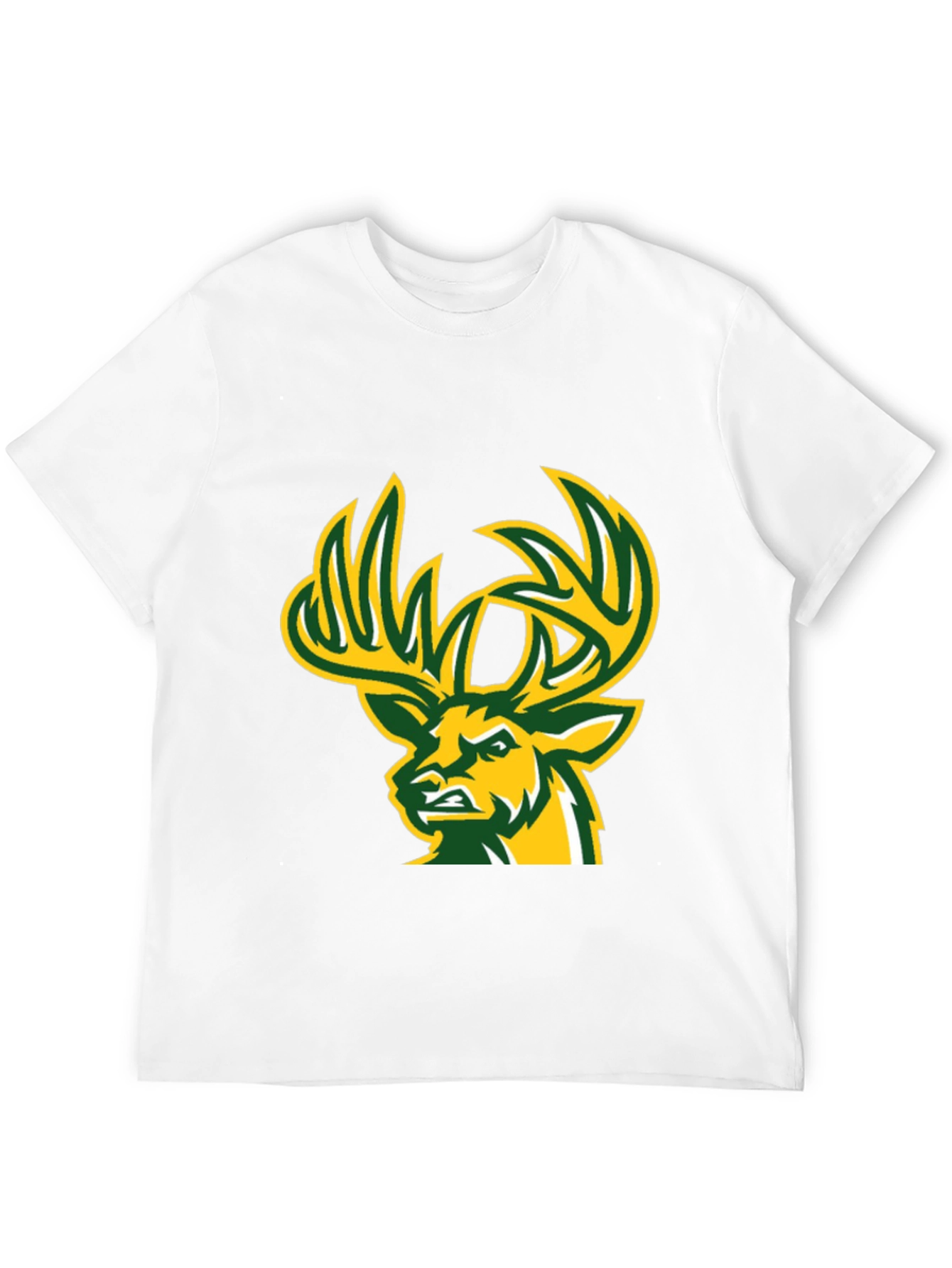 Black Deer Graphic T-Shirt - Black Cotton Tee view 12